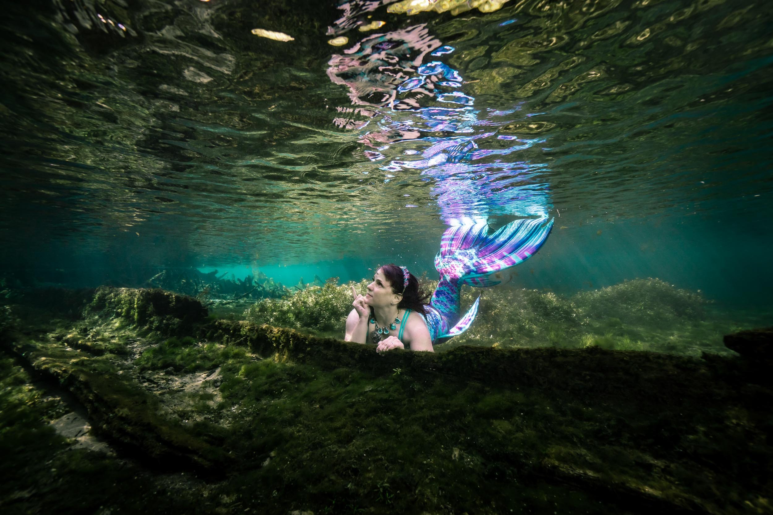 Underwater portrait of mermaid Eryn