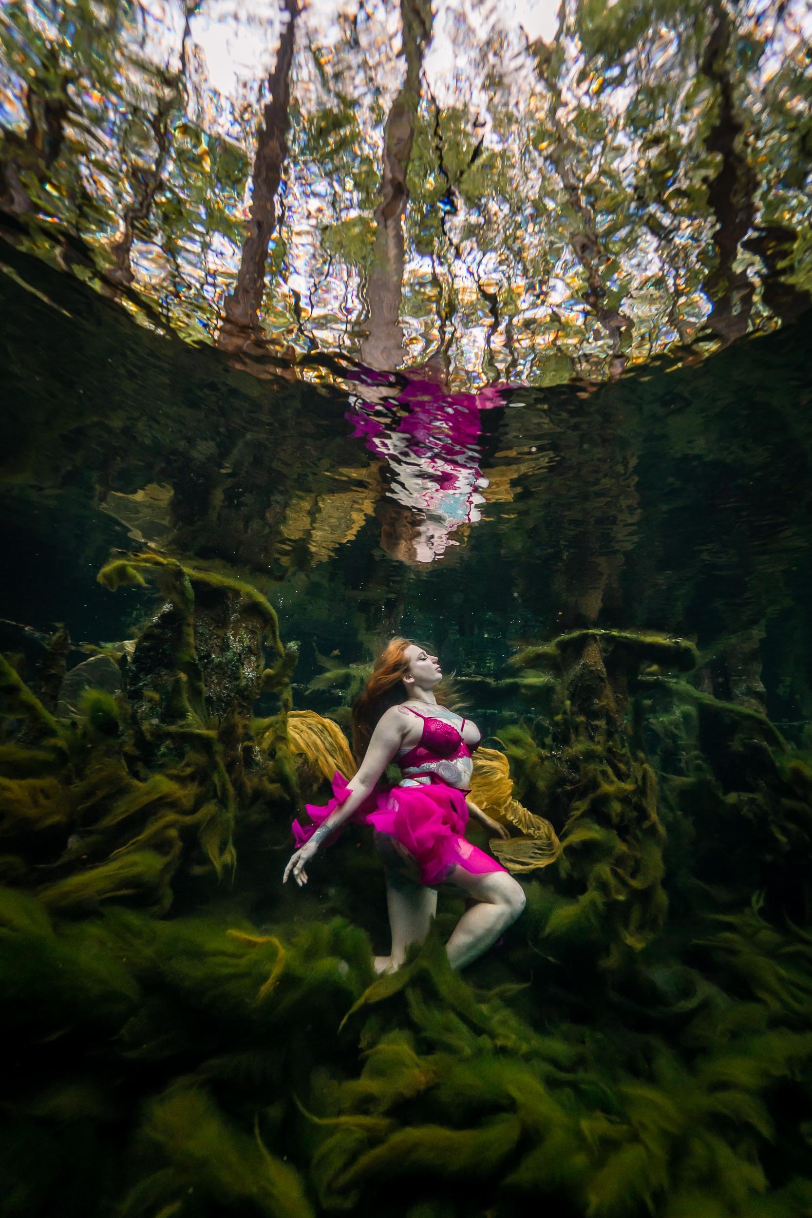 Underwater photograph of Aimee