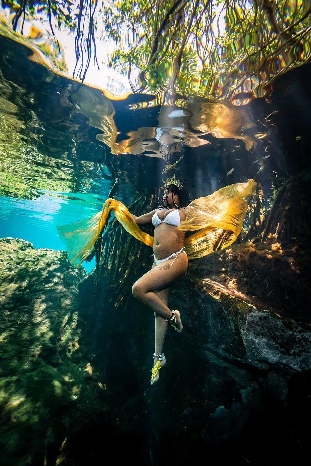 Underwater photoshoot Playa del Carmen