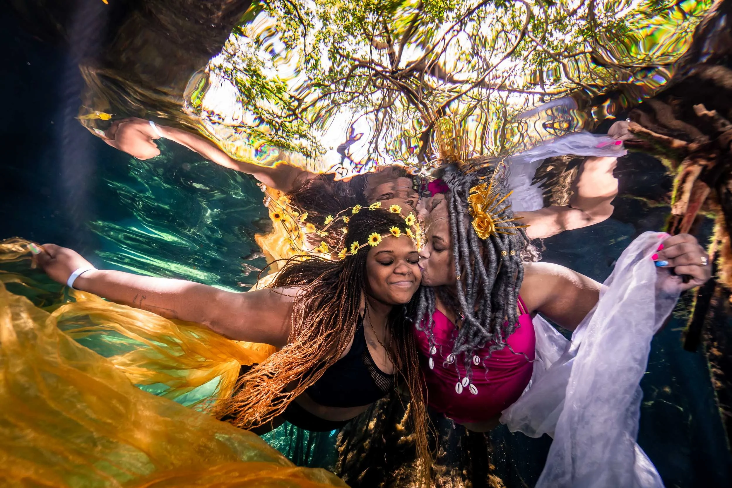 Couples Underwater photoshoot Playa del Carmen