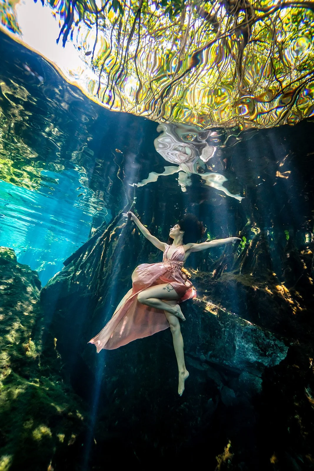 Underwater photoshoot Cancun