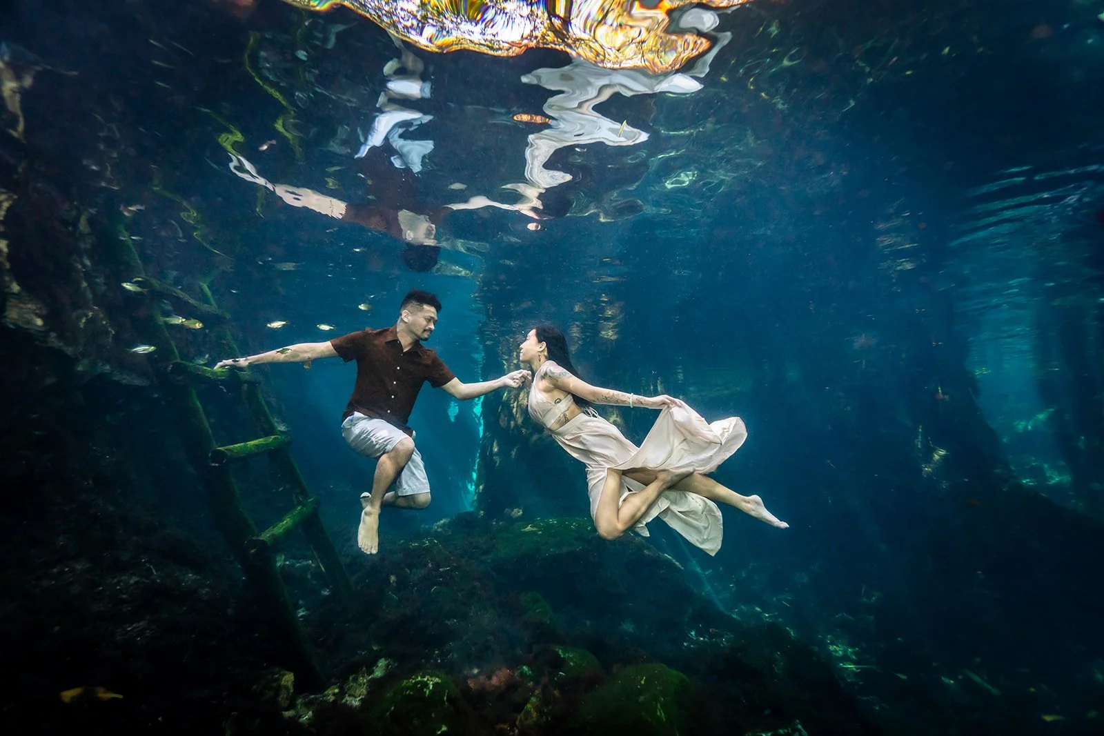 Playa del Carmen Couples underwater photography