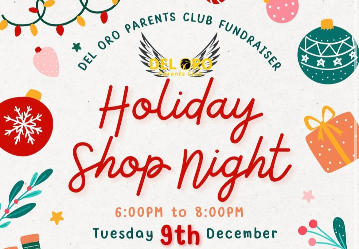 Del Oro Parents Club Holiday Shop Night - Loomis, CA