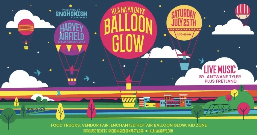Kla Ha Ya Days Balloon Glow - Snohomish, WA