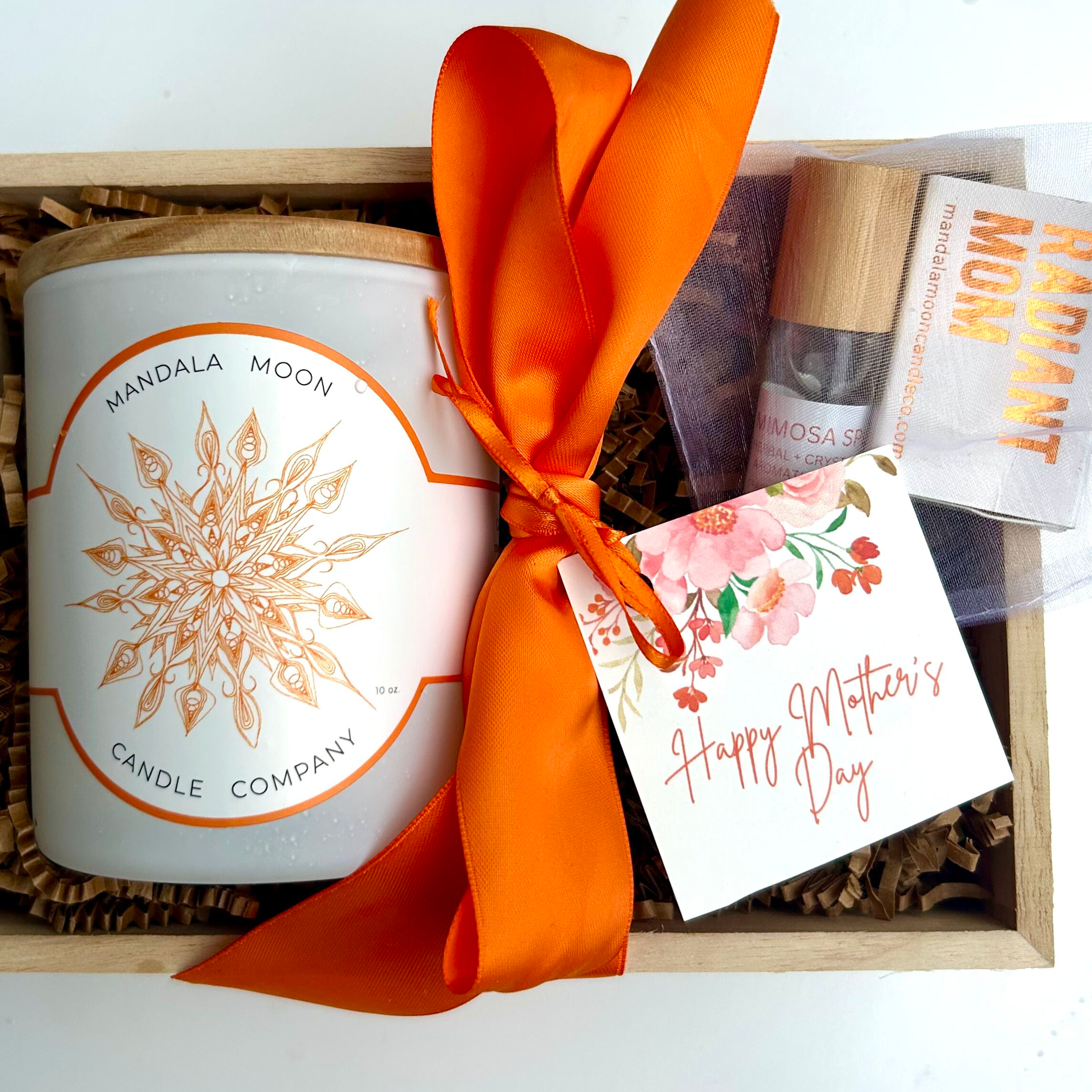 Mimosa Splash Candle + Essential Oil Roller Gift Set