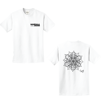 Hand Drawn Mandala White Tee