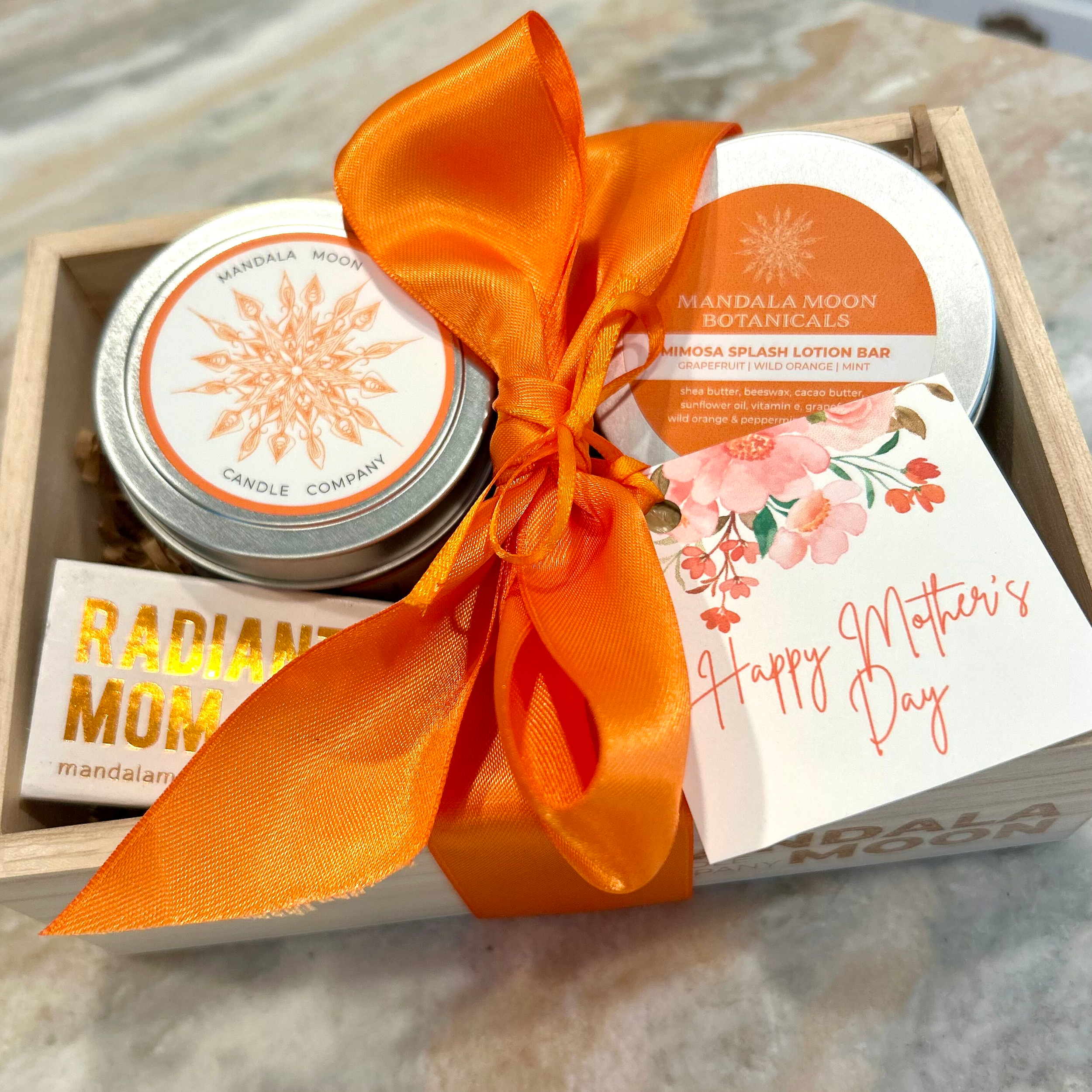 Mimosa Splash Travel Tin + Lotion Bar Gift Set