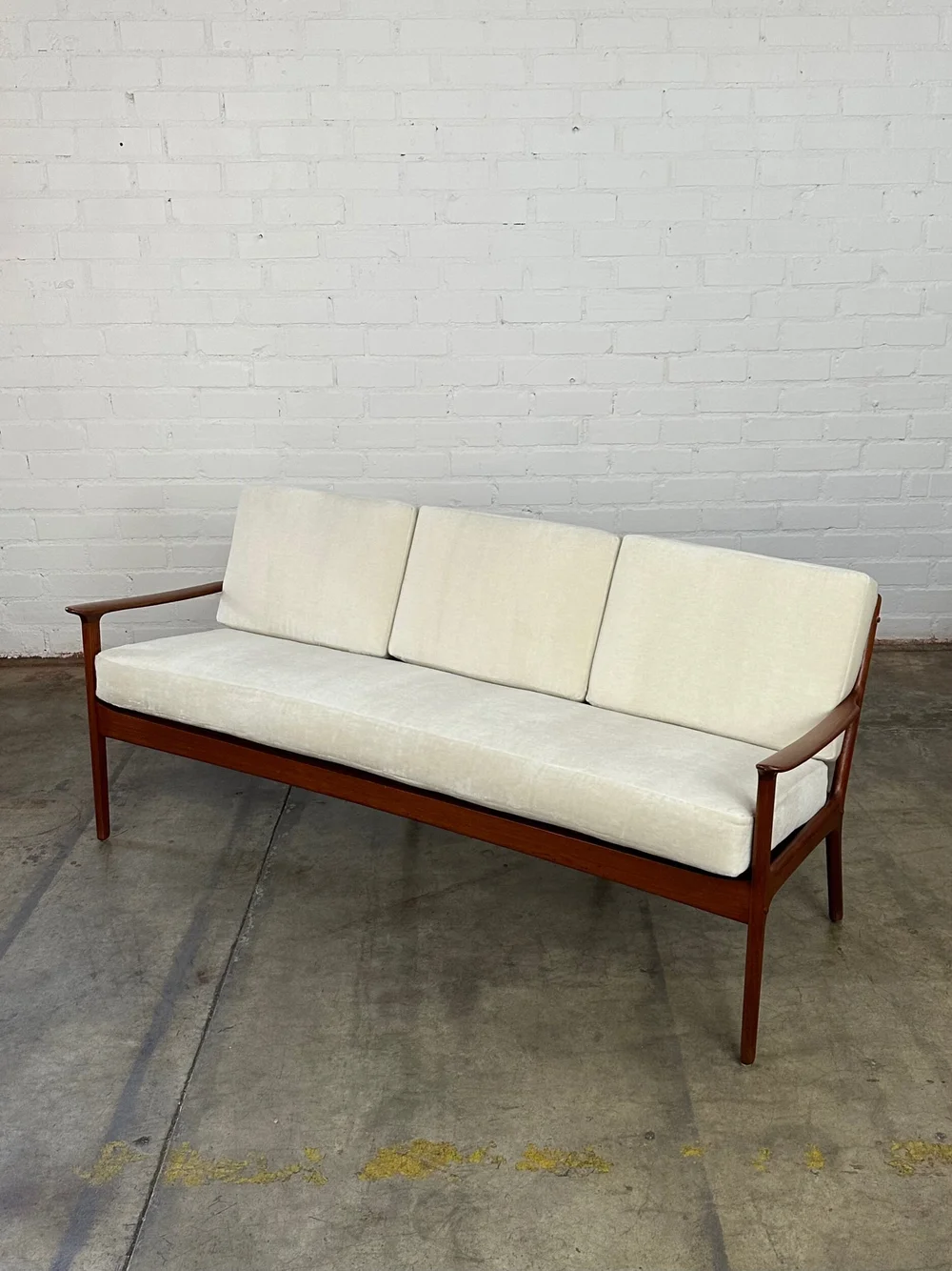 mid century danish modern couch