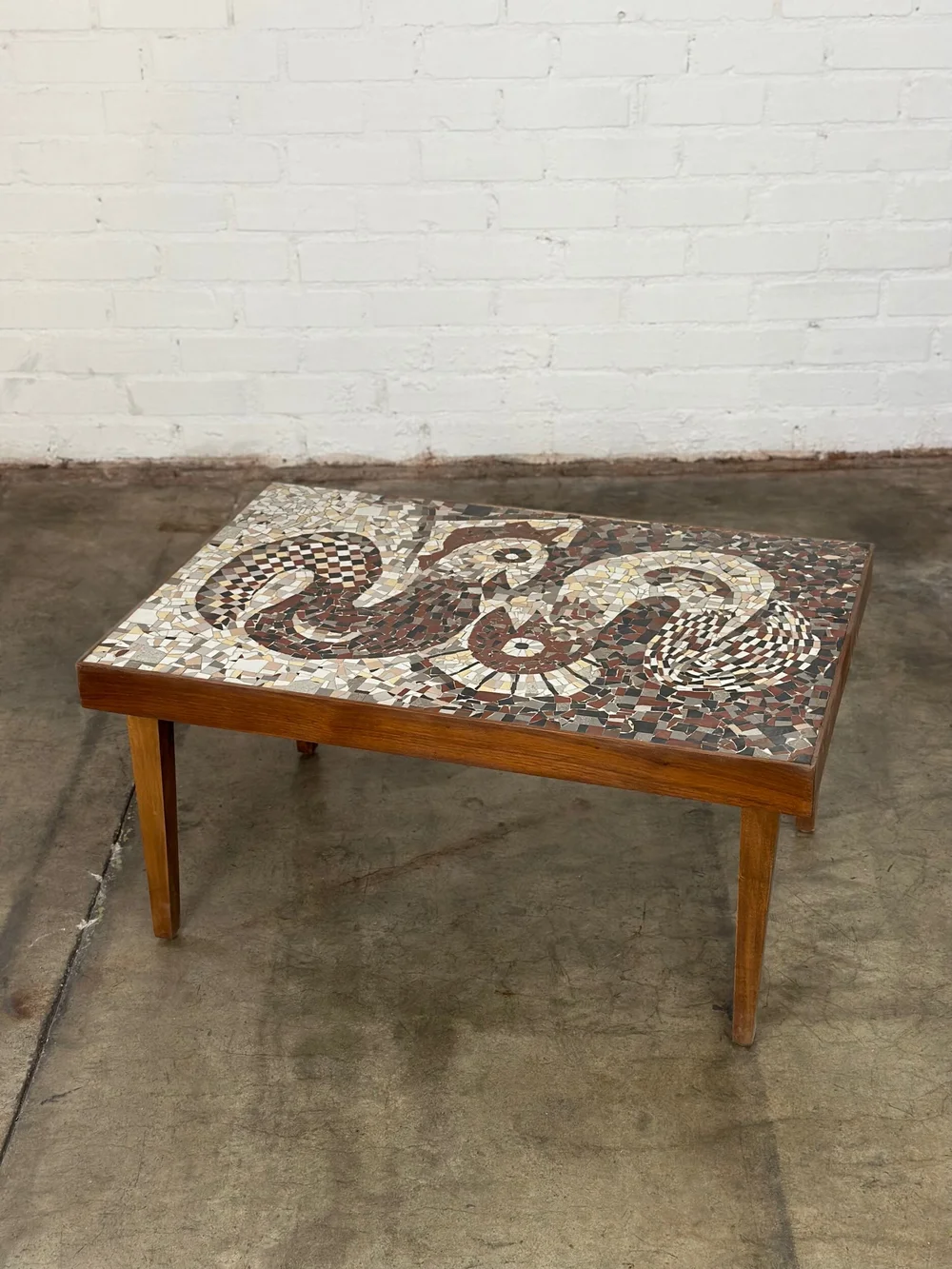 Vintage mosaic sales coffee table
