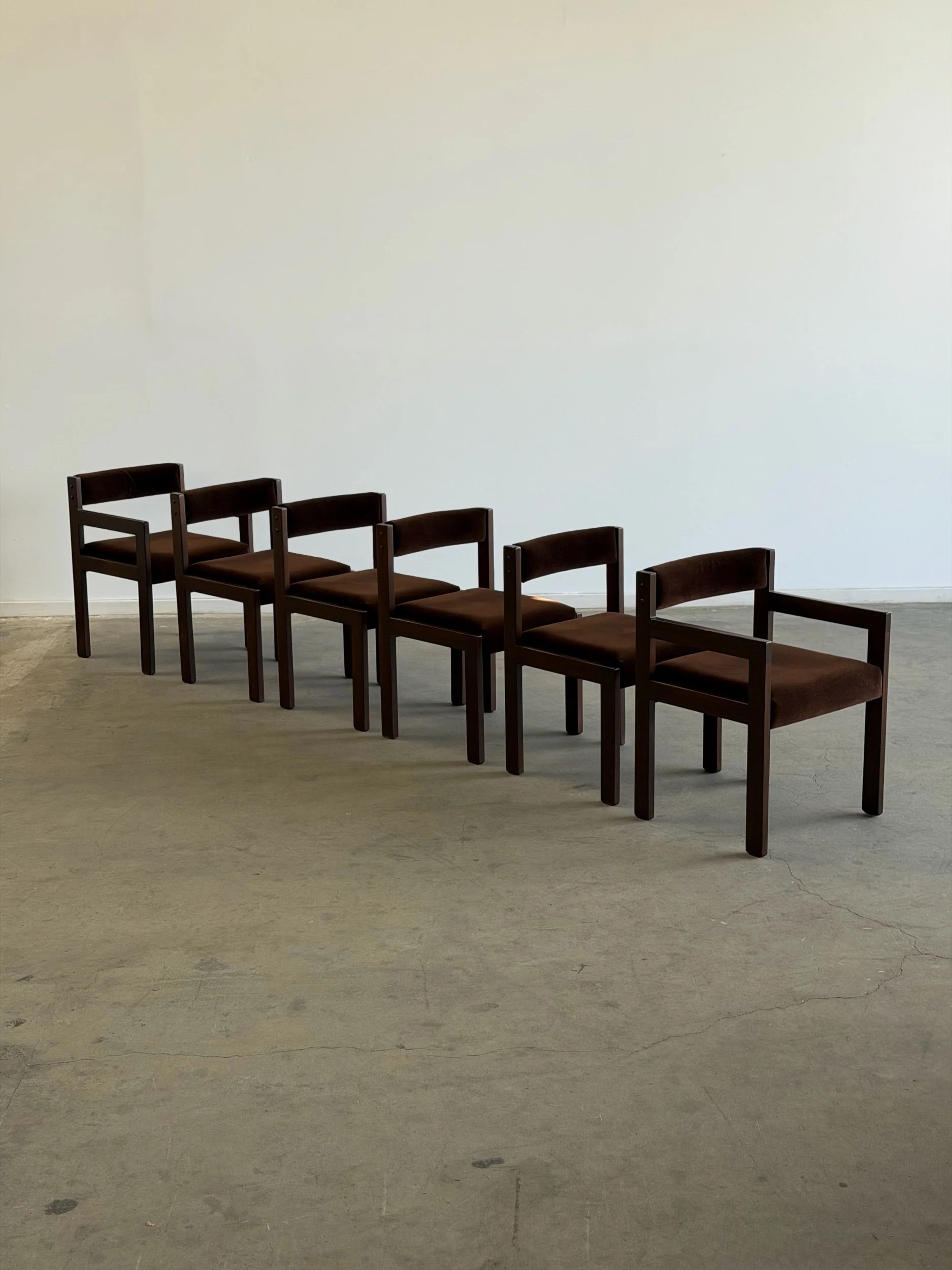 Minimal Danish Dining Chairs - Set of Six