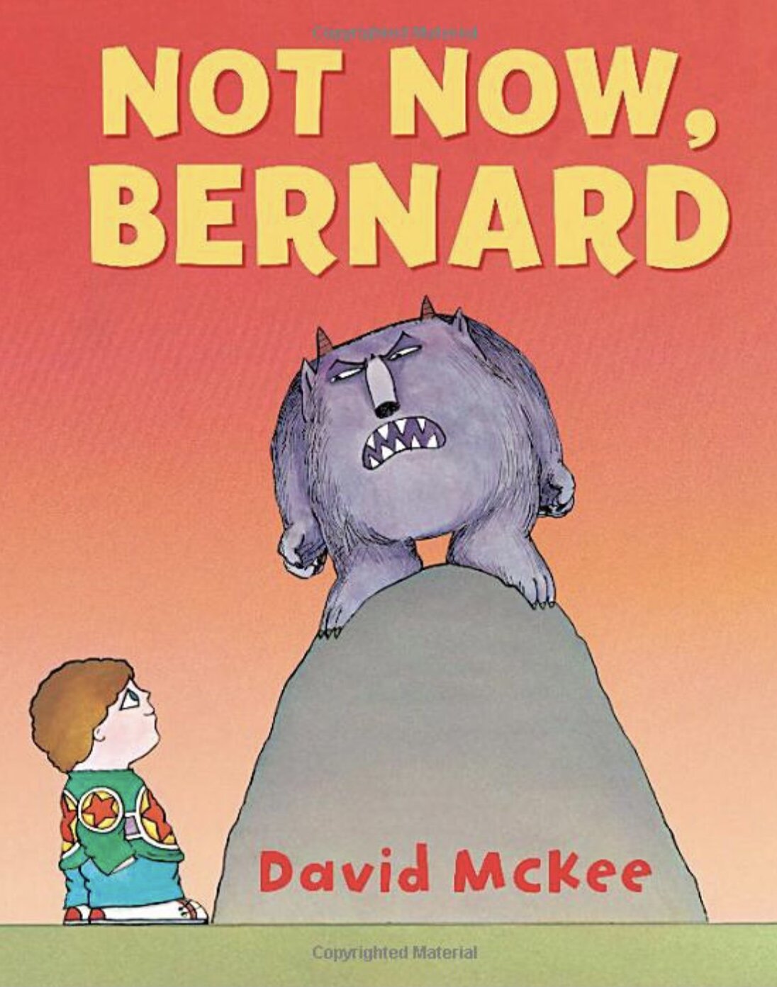  Book cover of Not Now Bernard 