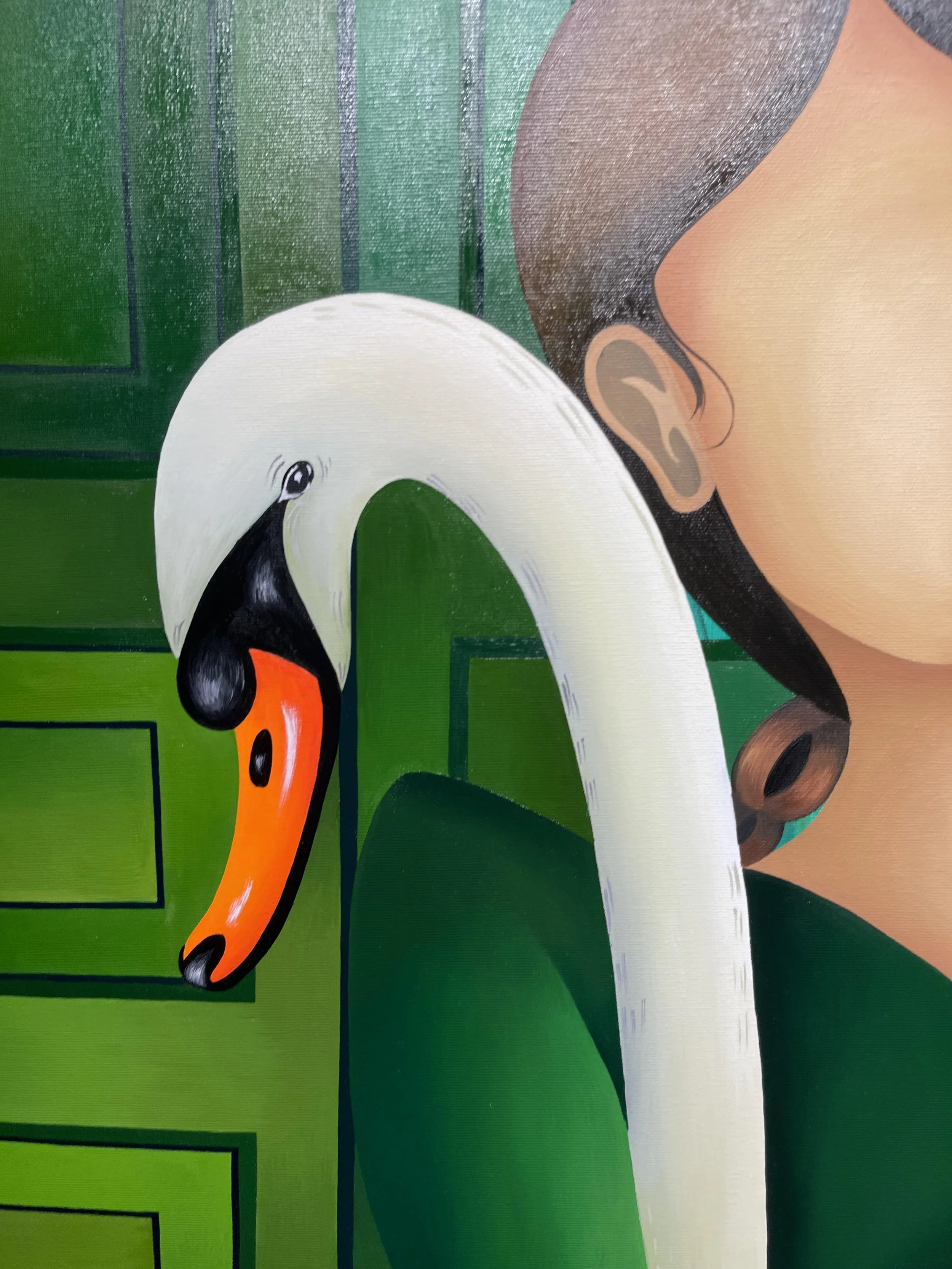 'Woman and the swan_detail 2.jpg