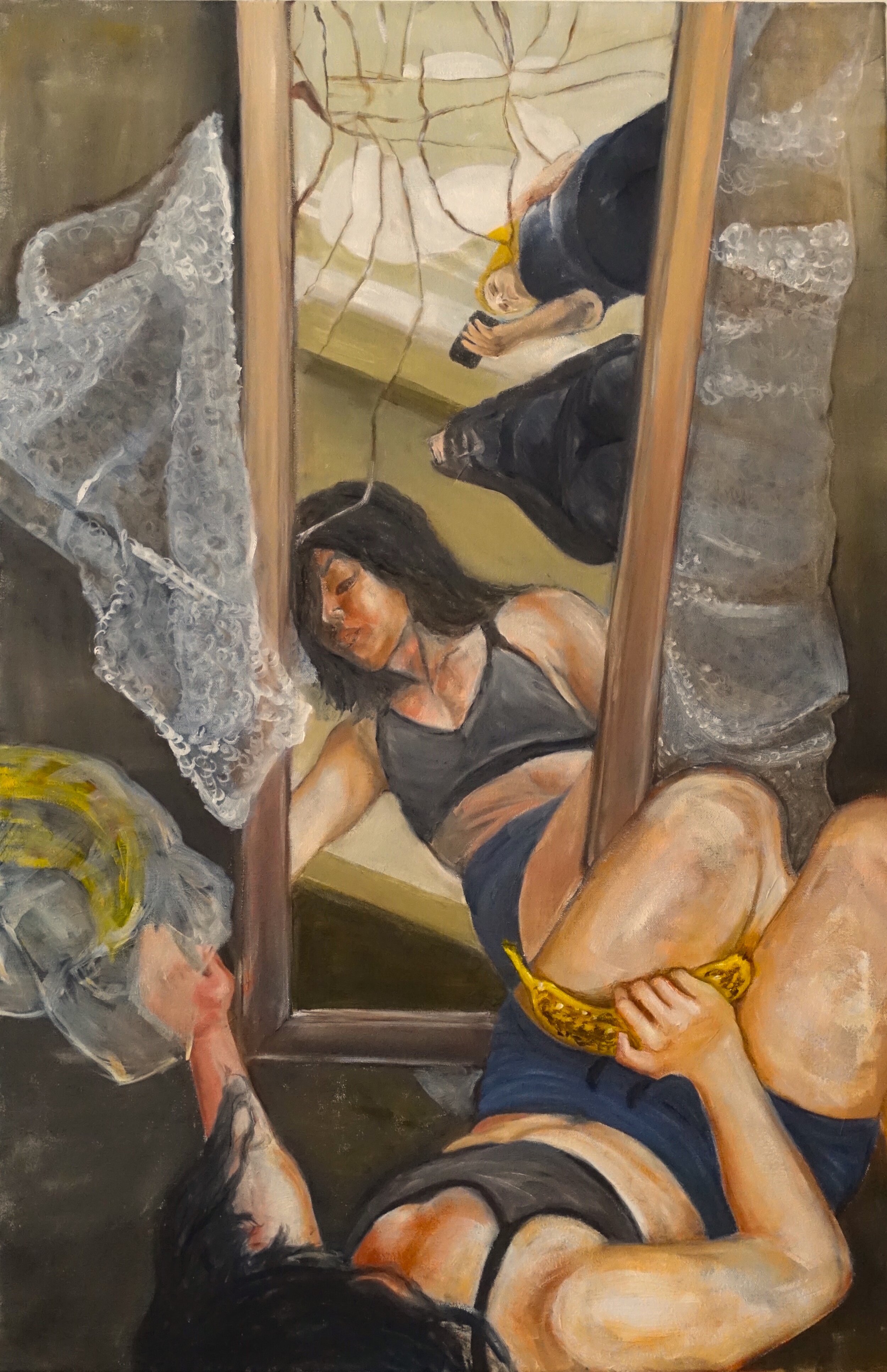 Awareness Series (Part 3 of 3), 2017, oil on pre-prepared canvas, 24 x 30 inches