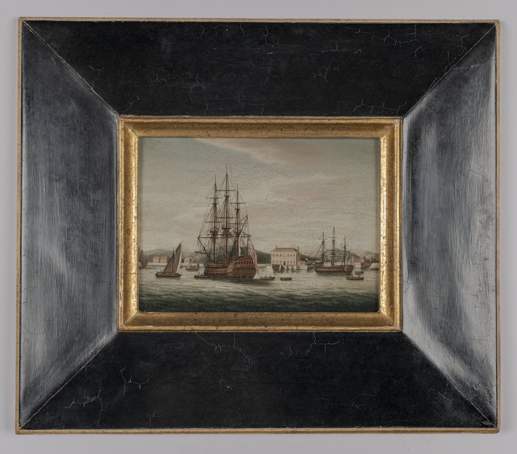 The Estate of Indiaman Essex of Bombay, nineteenth-century, oils on copper (Image courtesy of the Winterthur Museum)