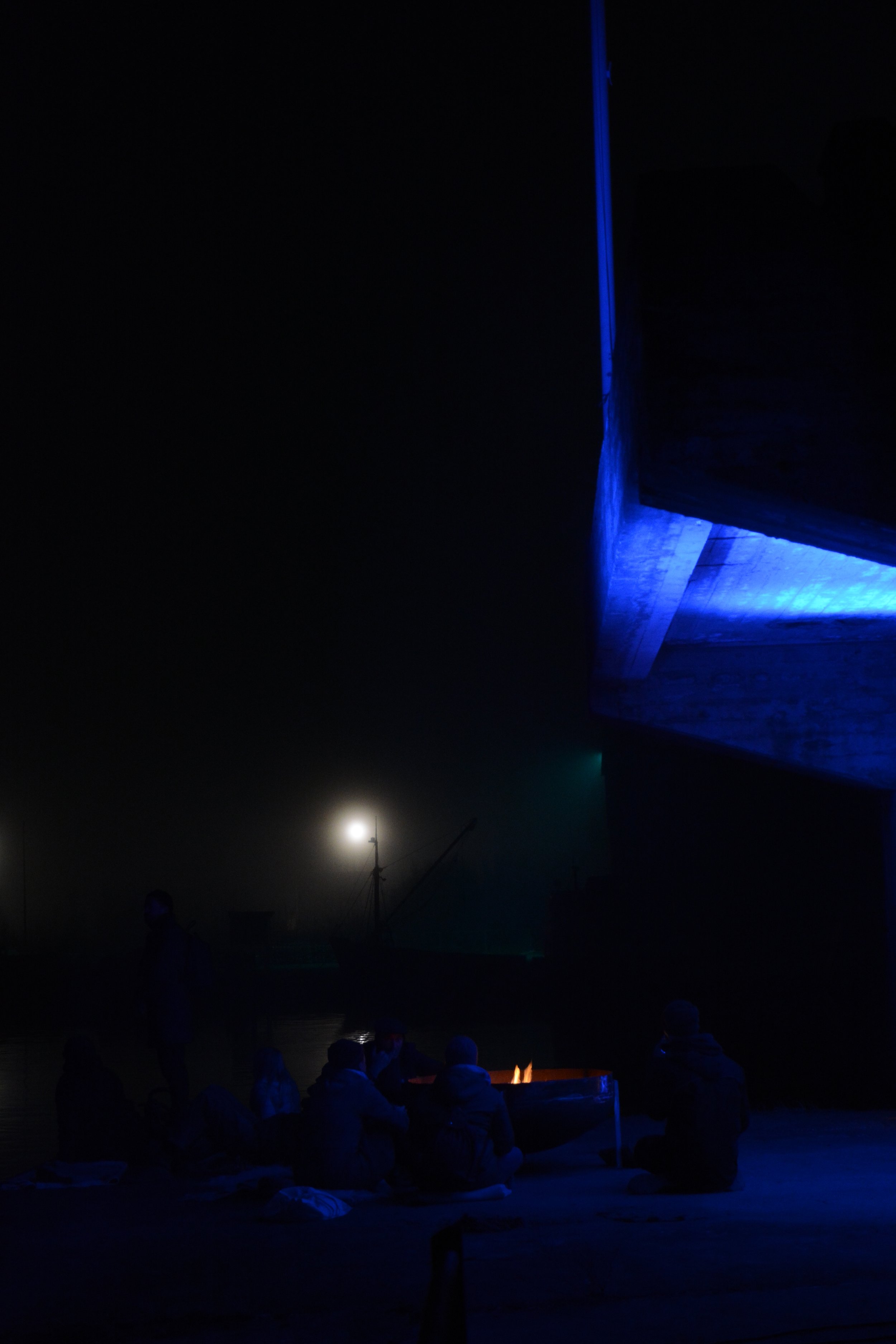 We hoisted a blue flag to demarcate our presence at FMV, Fredrikstad