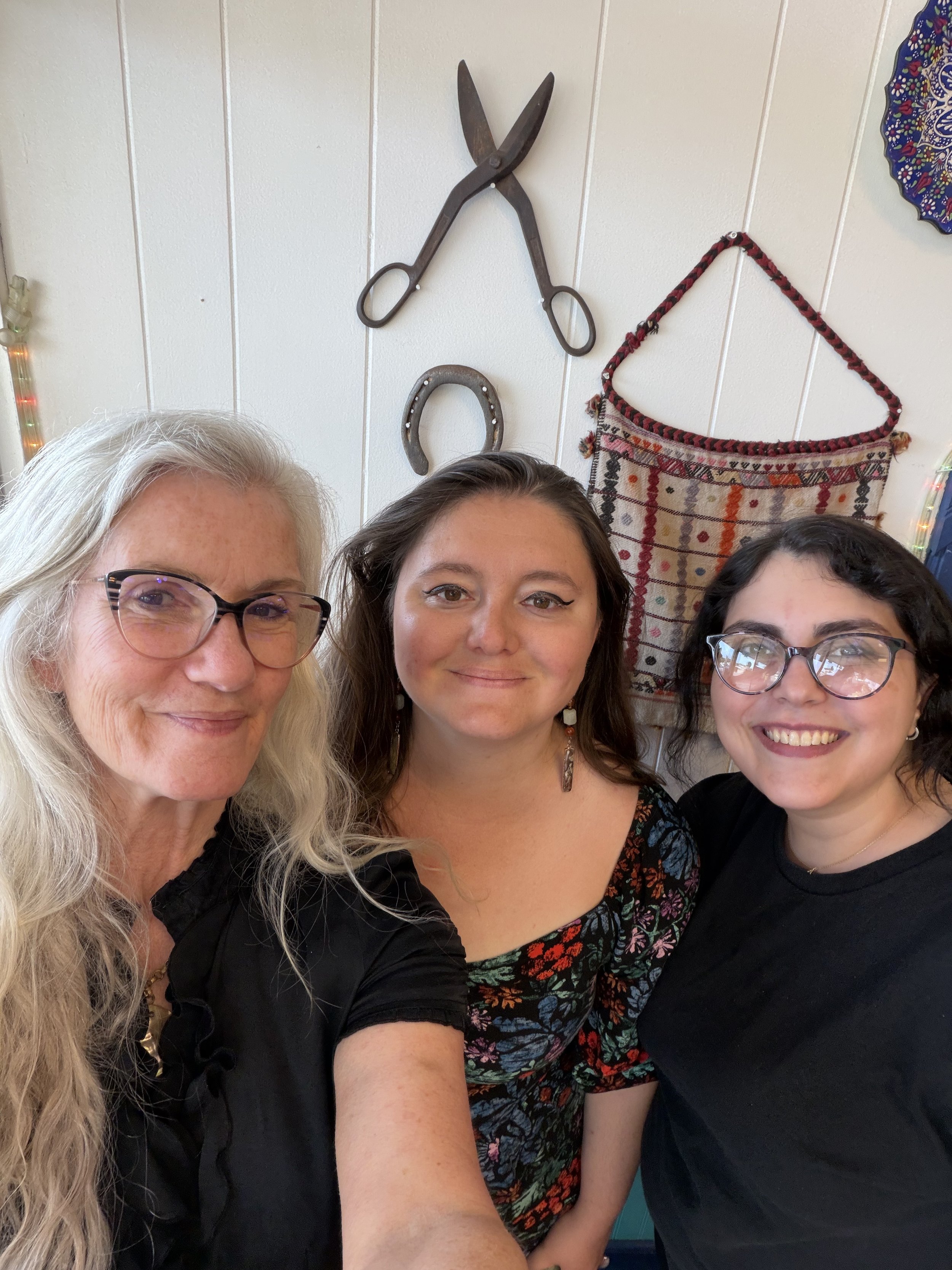 Friends Erin Kelley and Ainaz Fazlfarhadi