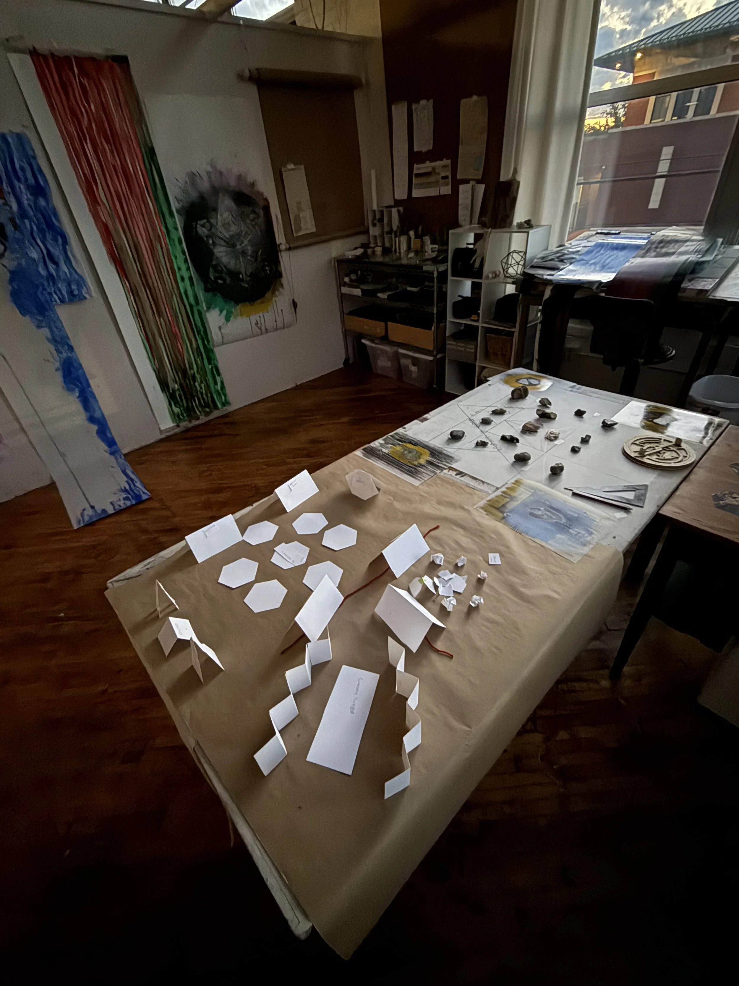 I created a small model of the gallery to set up my show.