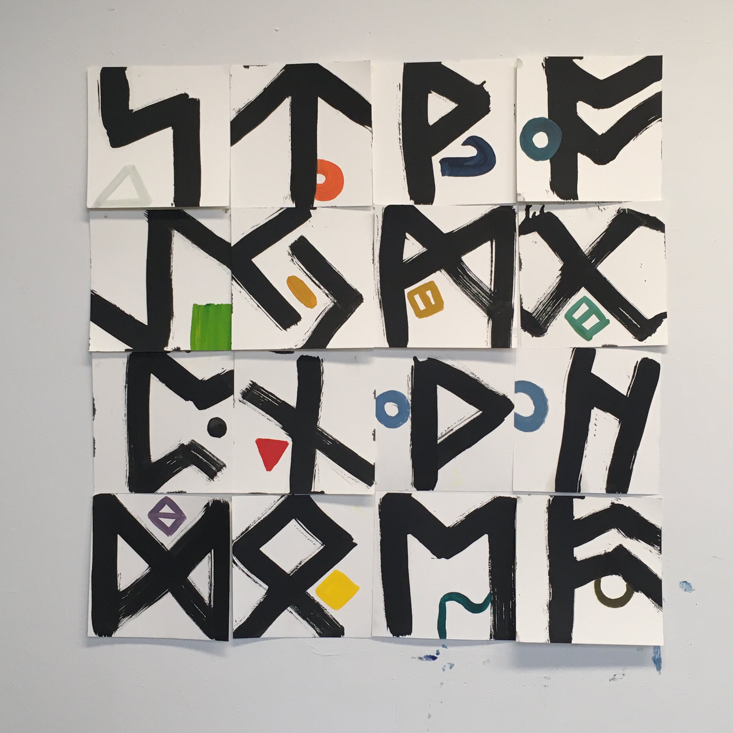 The Viking runes I assigned to each family member