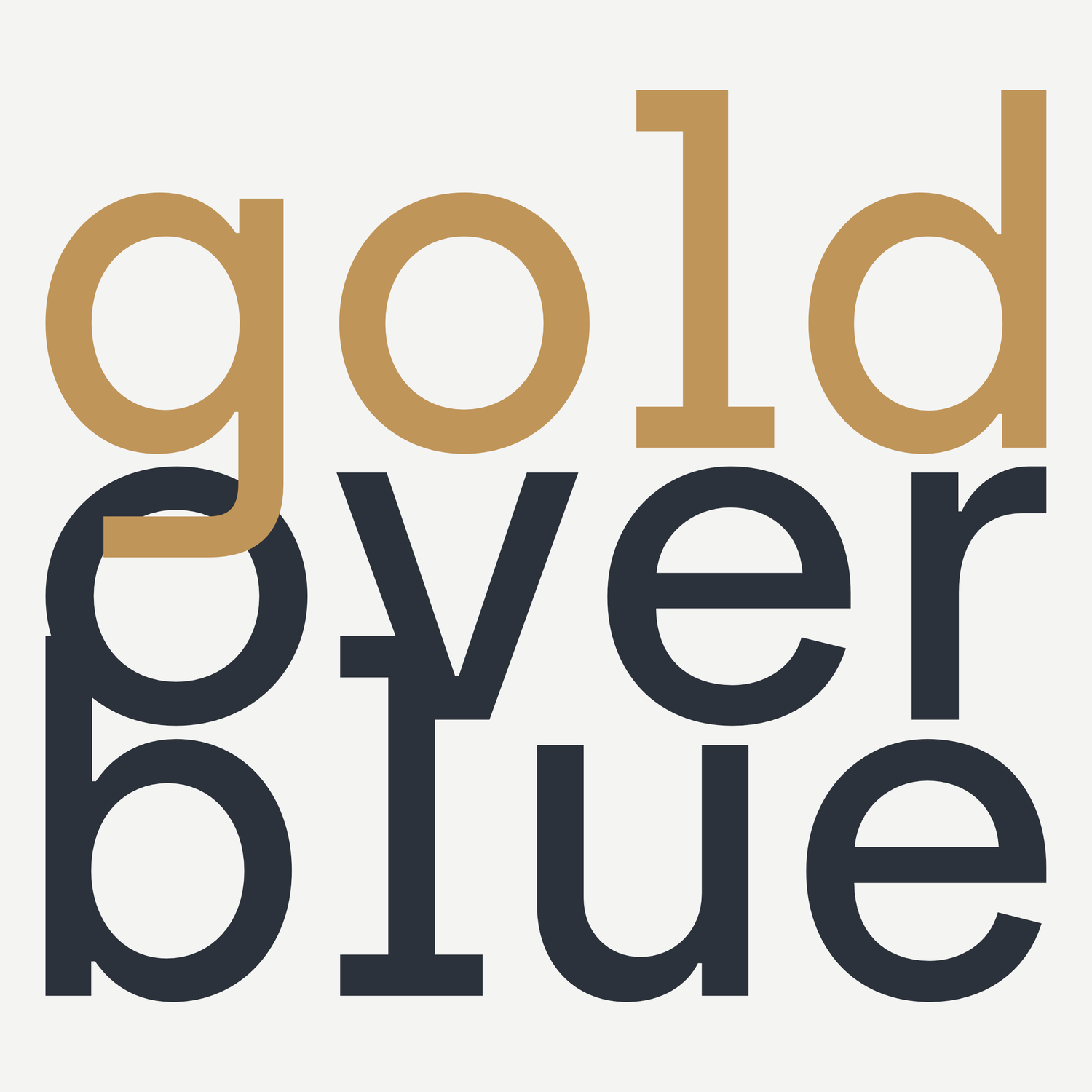 Gold over Blue