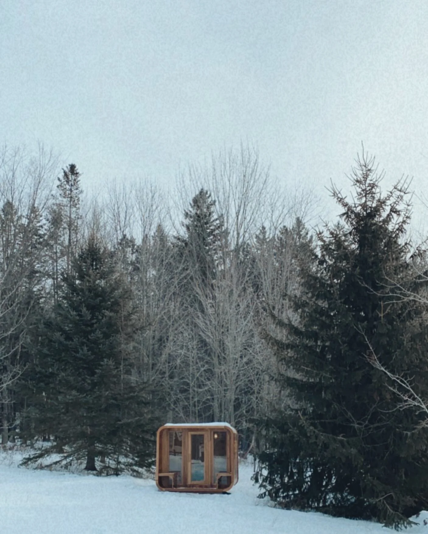 Sauna in the snow @eastwindny