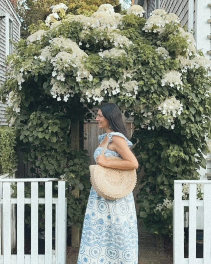 Walking to dinner with my favorite new summer bag from S&eacute;zane. @sezane