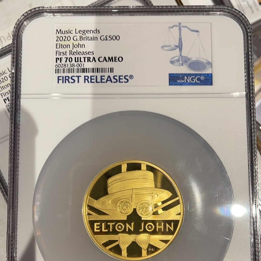 DONT forget the @thecoincabinet auction today at 12pm uk time.. #numismatic #coincollecting #goldcoins #eltonjohn