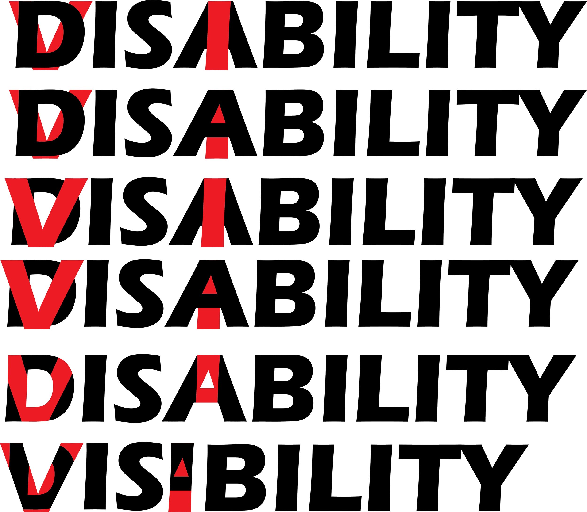 This was early prototyping for the title of the project. The final title was the third one from the top, created by layering vinyl. 