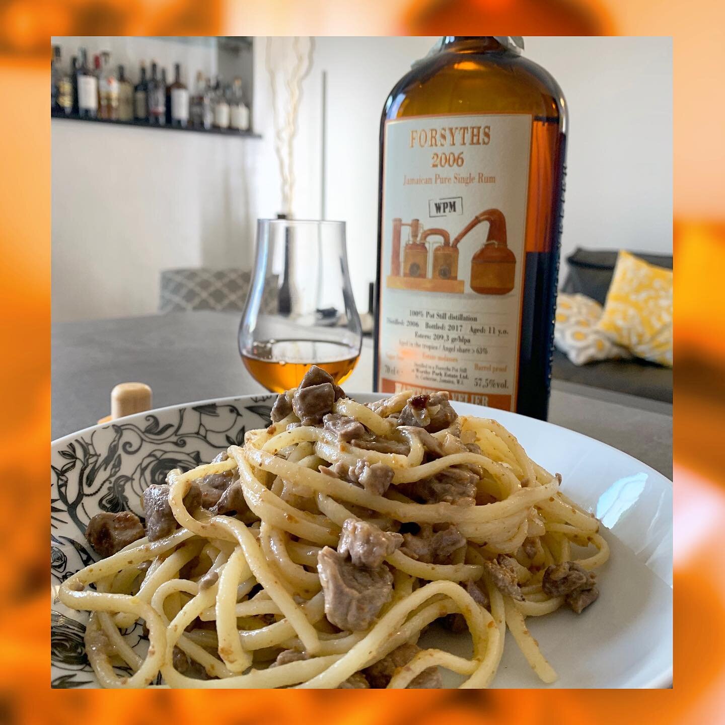 Che dire, prosegue la ricerca degli abbinamenti, preparo pranzo a base di linguine con un sugo di tonnetto ligure pescato, marinato con lime e zenzero. Assaggiandolo mi vengono in mente i profumi minerali e di oli essenziali agli agrumi del Worthy Pa