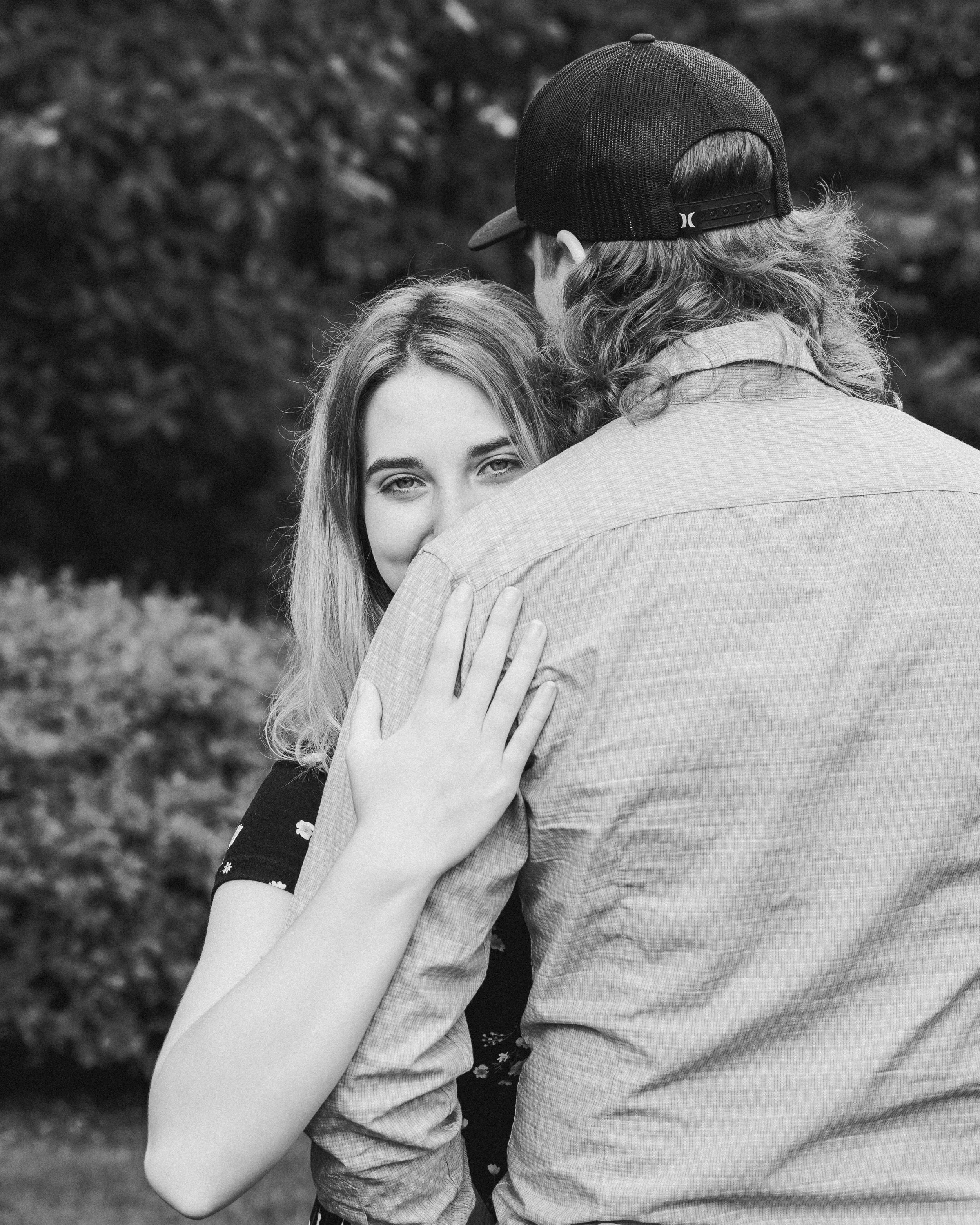 Engagement Photos at the MSU Horticulture Garden | Haley and Tatem