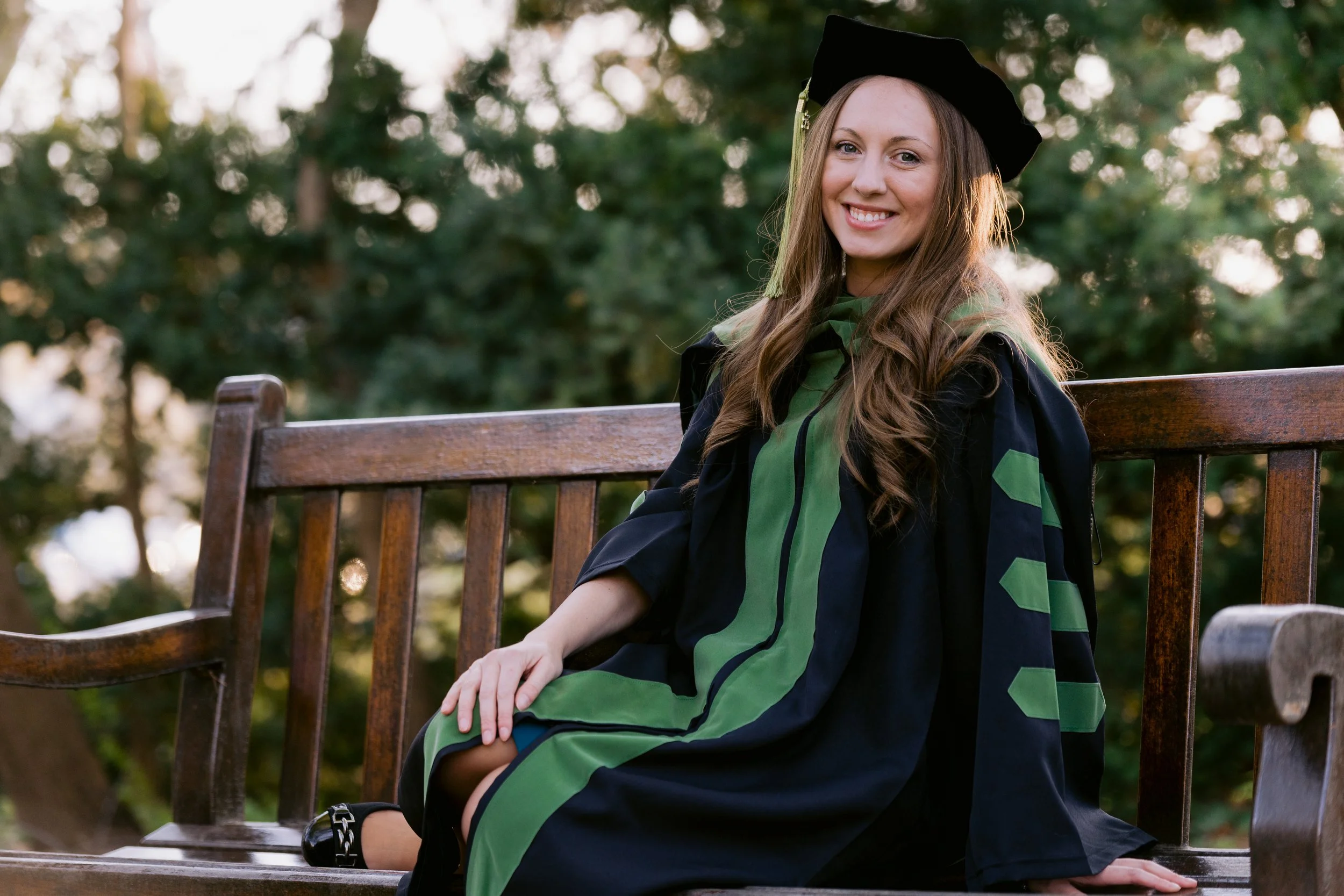 Graduation portrait of girl at Michigan State University