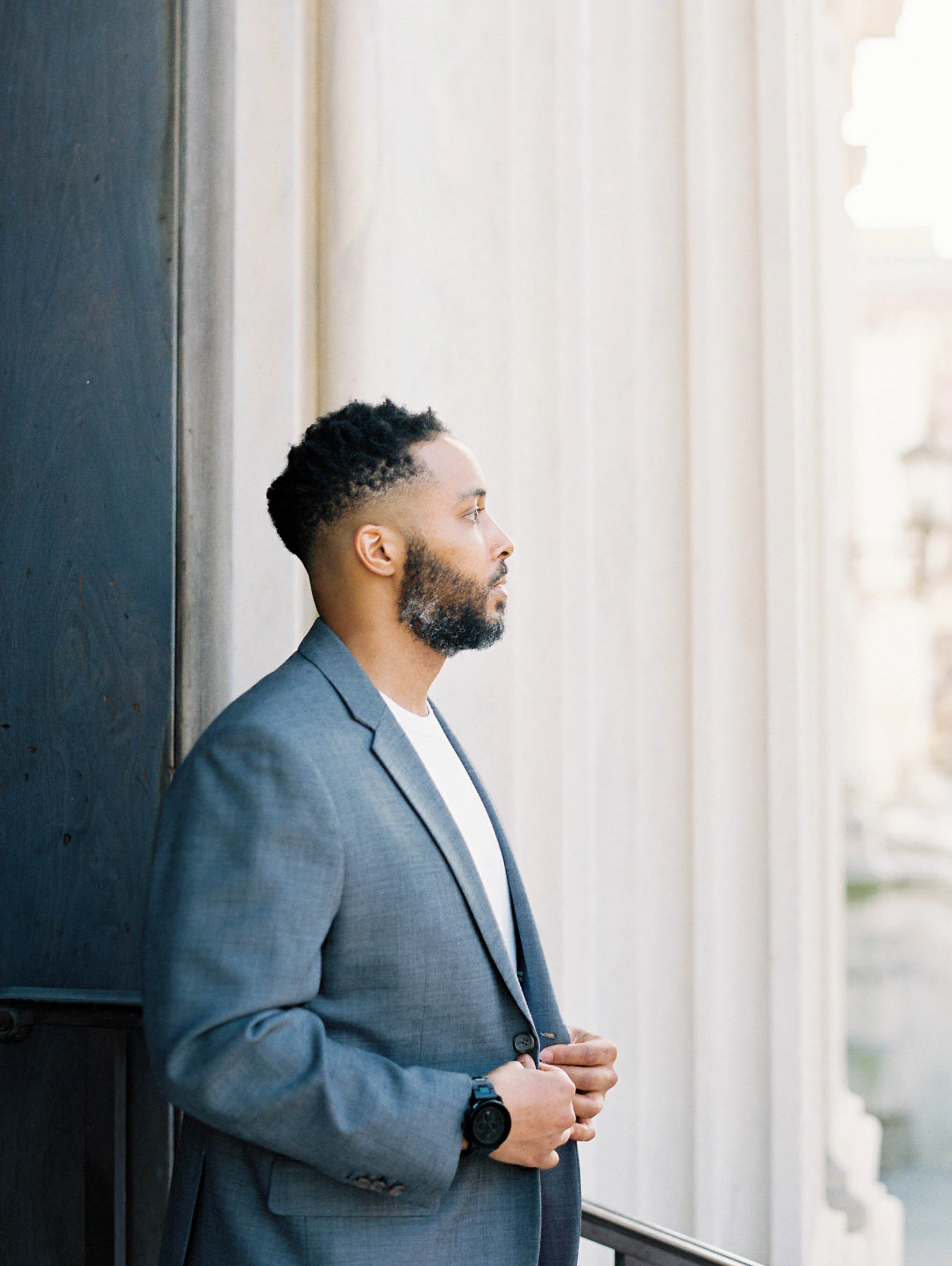 Engagement session and dancing in the park in the Baltimore neighborhood of Mount Vernon