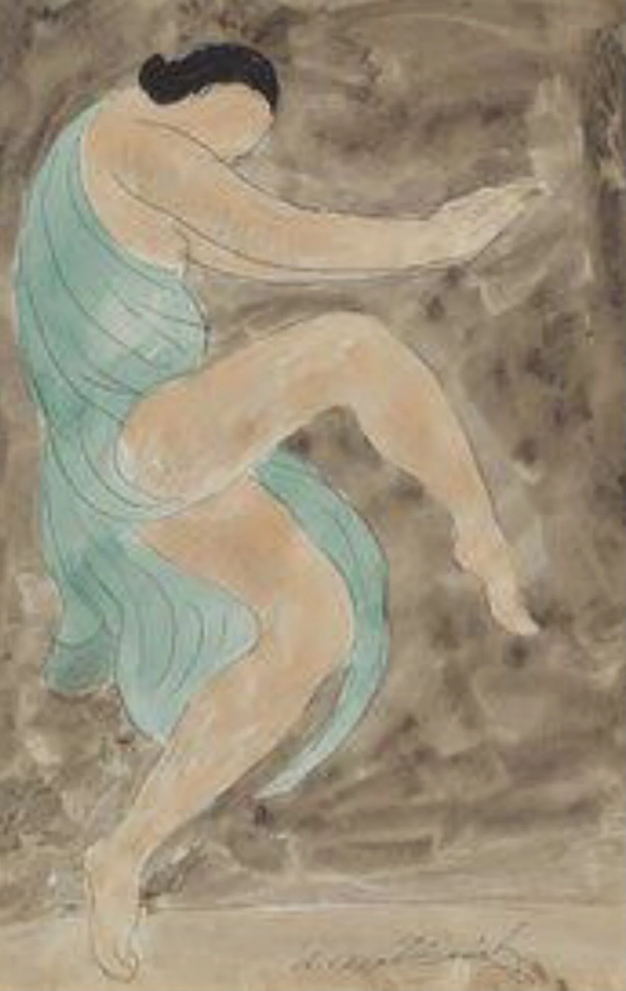 120: Isadora Duncan, by Abraham Walkowitz, c.1920