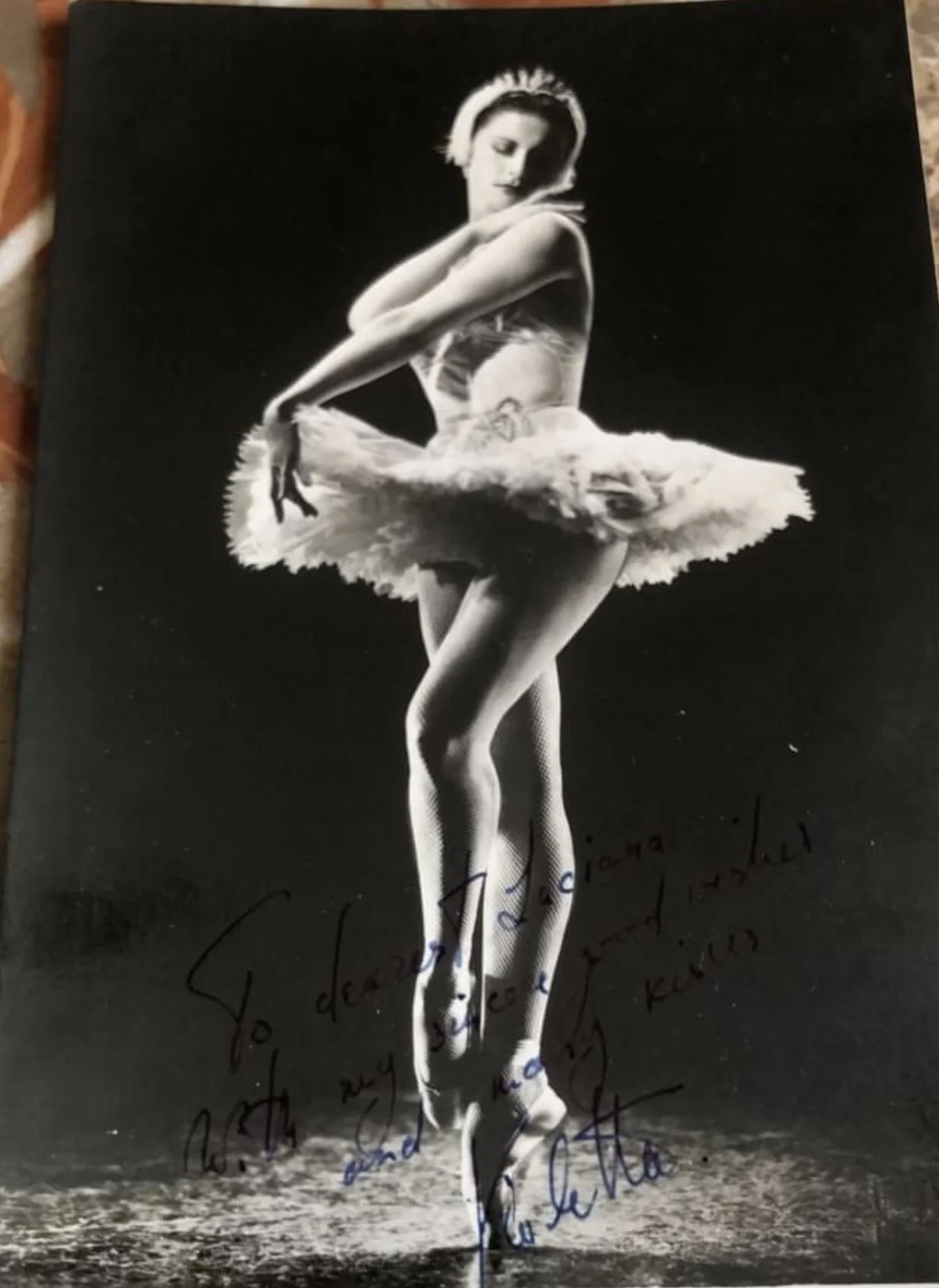 11: Violetta Elvin gave this photograph of her Odette to Novaro, signing it “To dear Luciana with sincere good wishes and many kisses, Violetta.” Novaro’s daughter shared this with Monica Bragagnoli, Novaro’s student and friend; I’m grateful to both women for this chance to reproduce this.