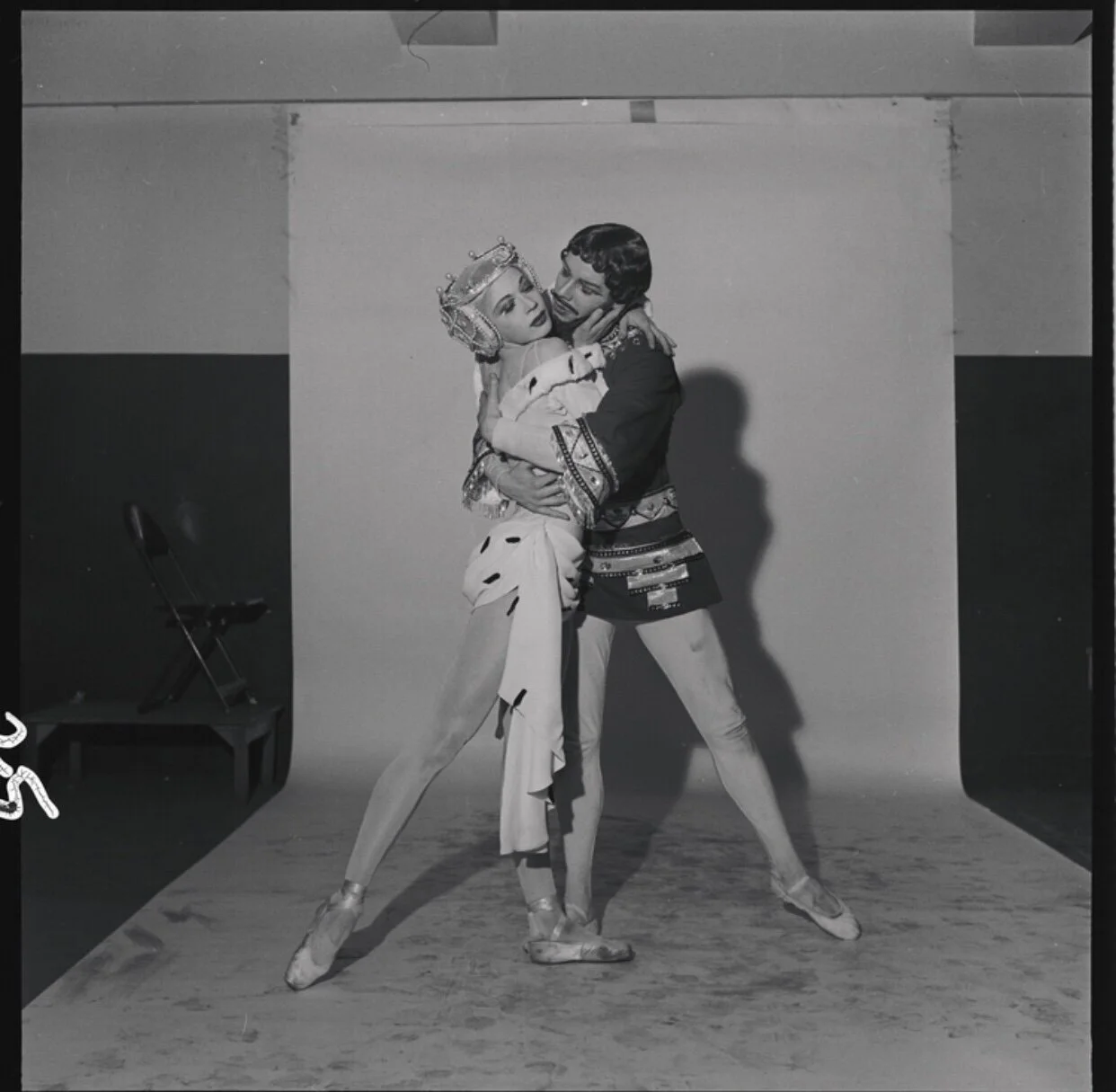 4: Photograph by Fred (Frederick) Melville of Diana Gould and Jacques d’Amboise in Frederick Ashton’s “Picnic at Tintagel” (New York City Ballet, 1952).