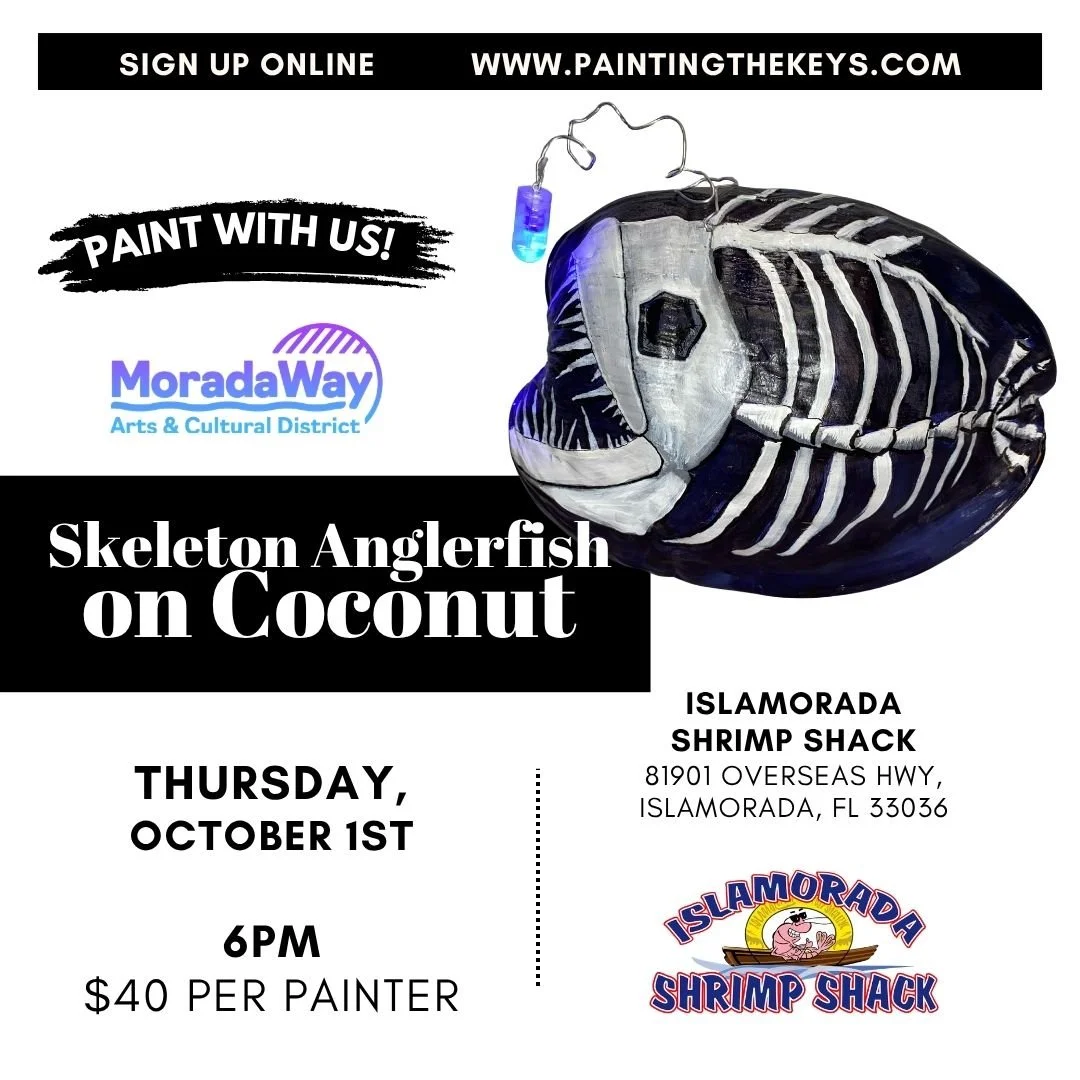Shrimp Shack Islamorada - Skeleton Anglerfish on Coconut - October 1