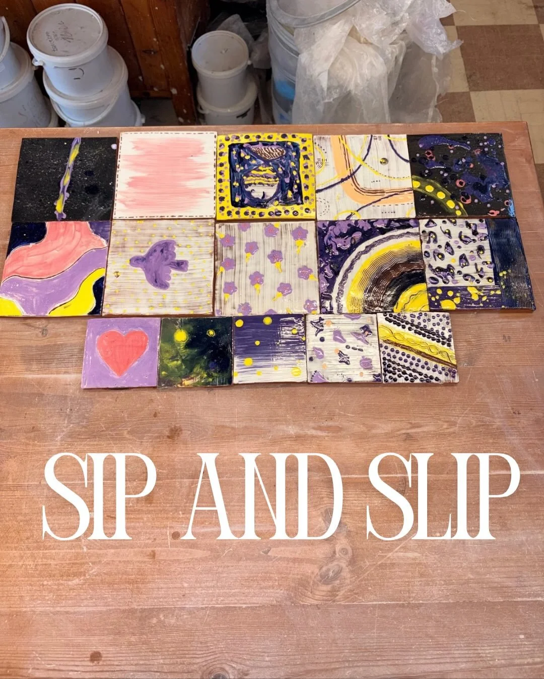 Have you tried our BYOB Sip &amp; Slip workshop? A laid back vibe on some Friday evenings where you learn a traditional technique with a contemporary twist . These are pictures from last weeks workshop🏺🧡

-

-

-

-

-

#byob #art #clay #studio #cl