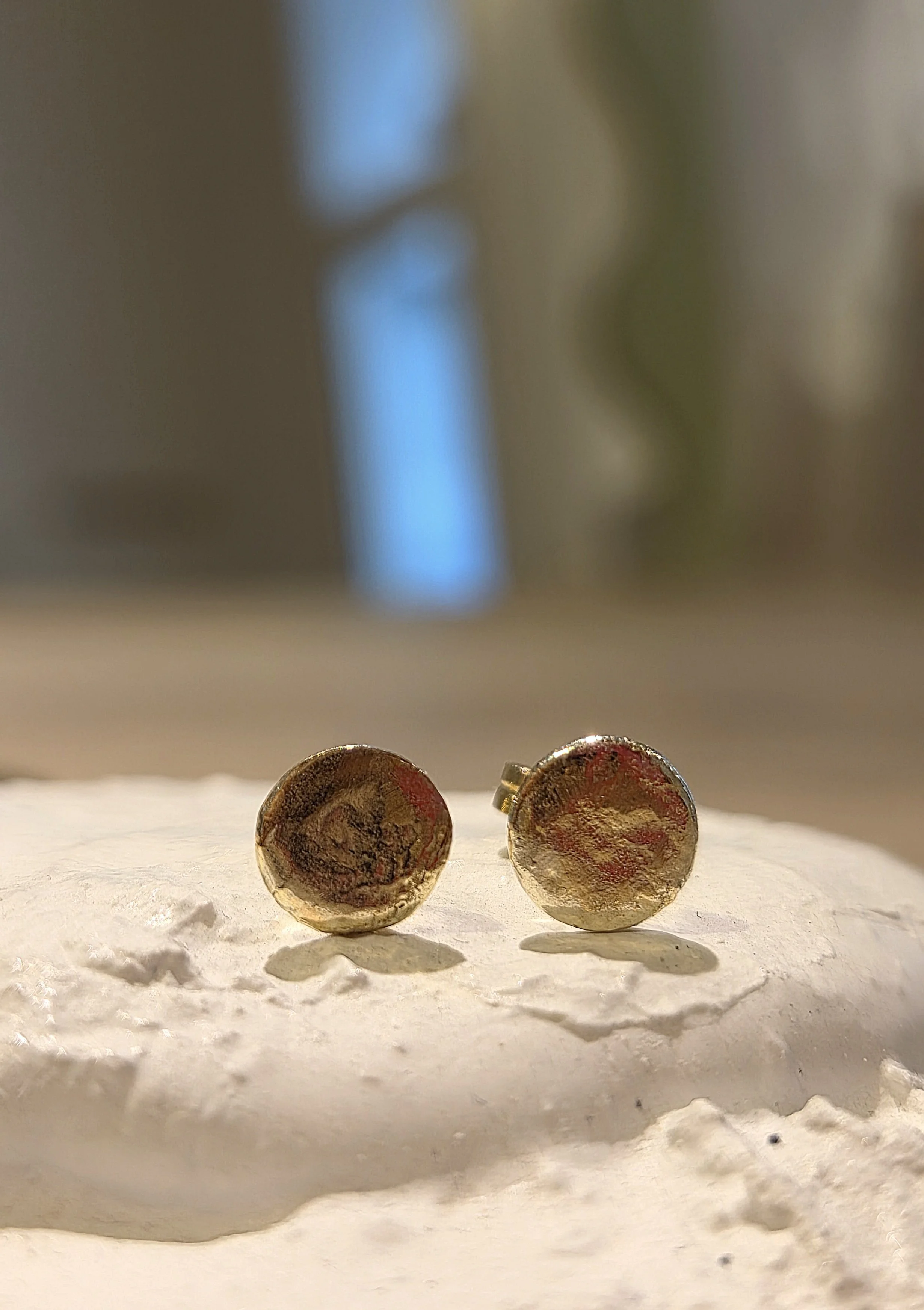 Gold Moon Studs