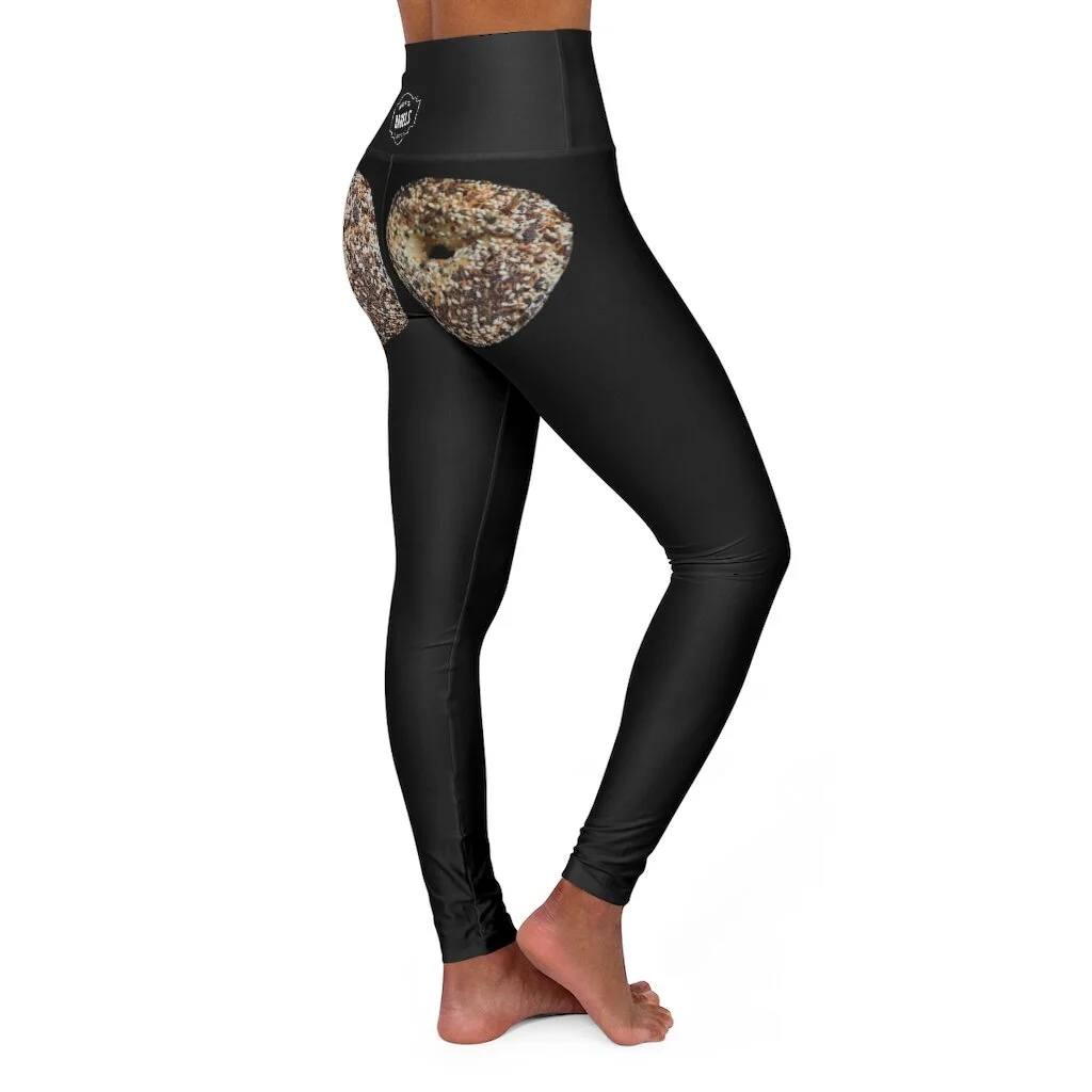 Bagel Booty High Waisted Yoga Leggings — Britt & Co. Bagels