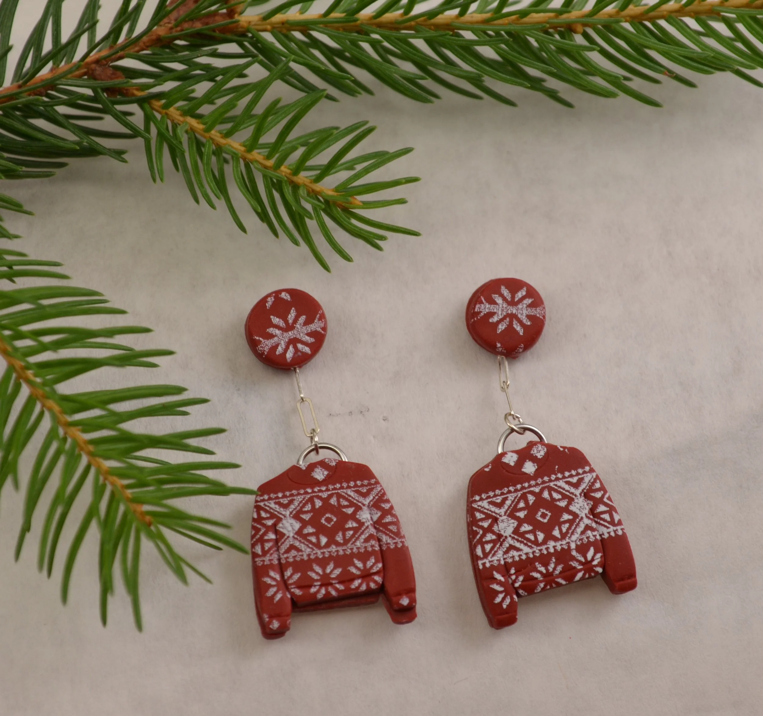 Earrings Red Sweater 1.JPG