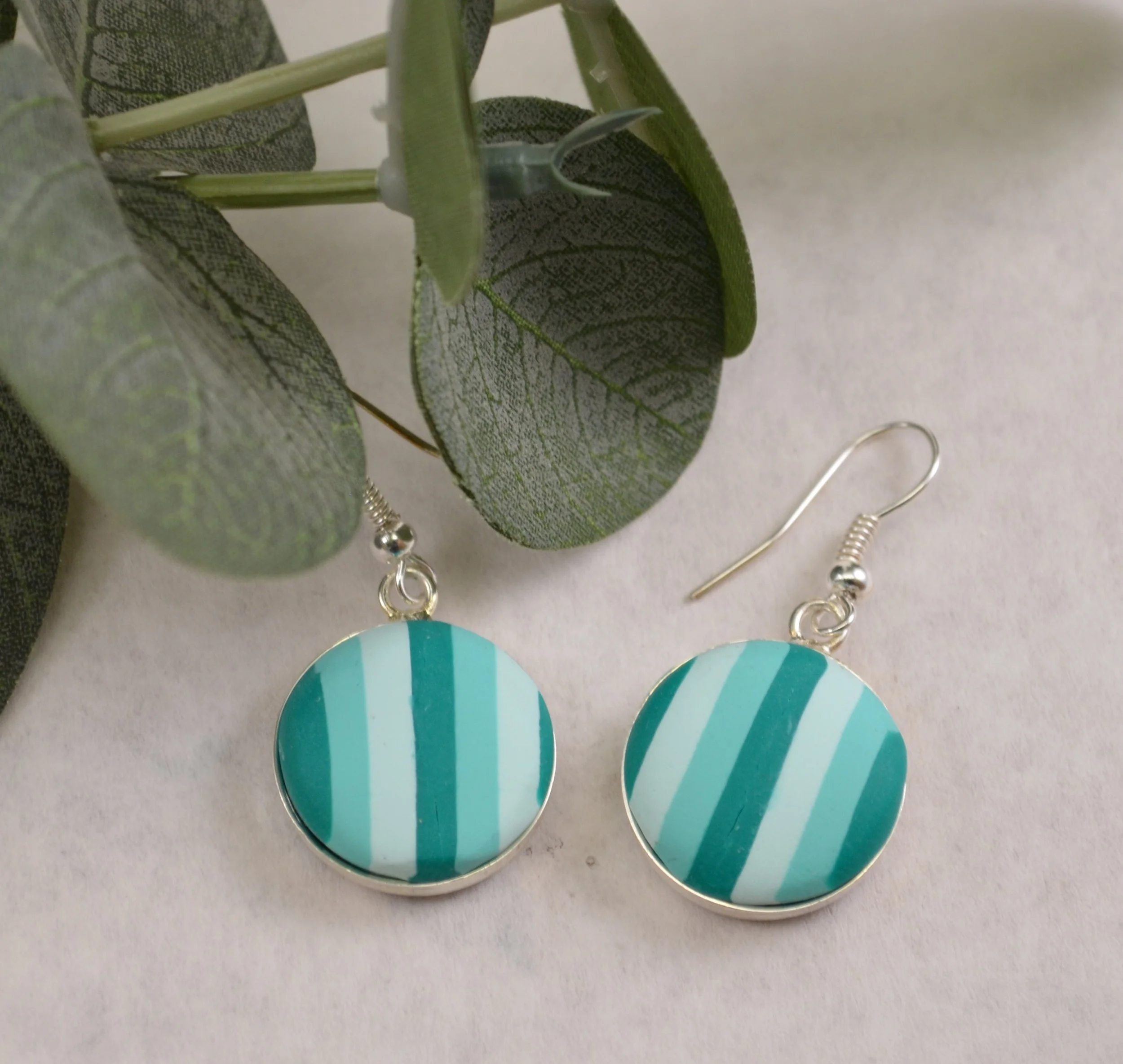 Earrings Turquoise Stripe Small 1.JPG