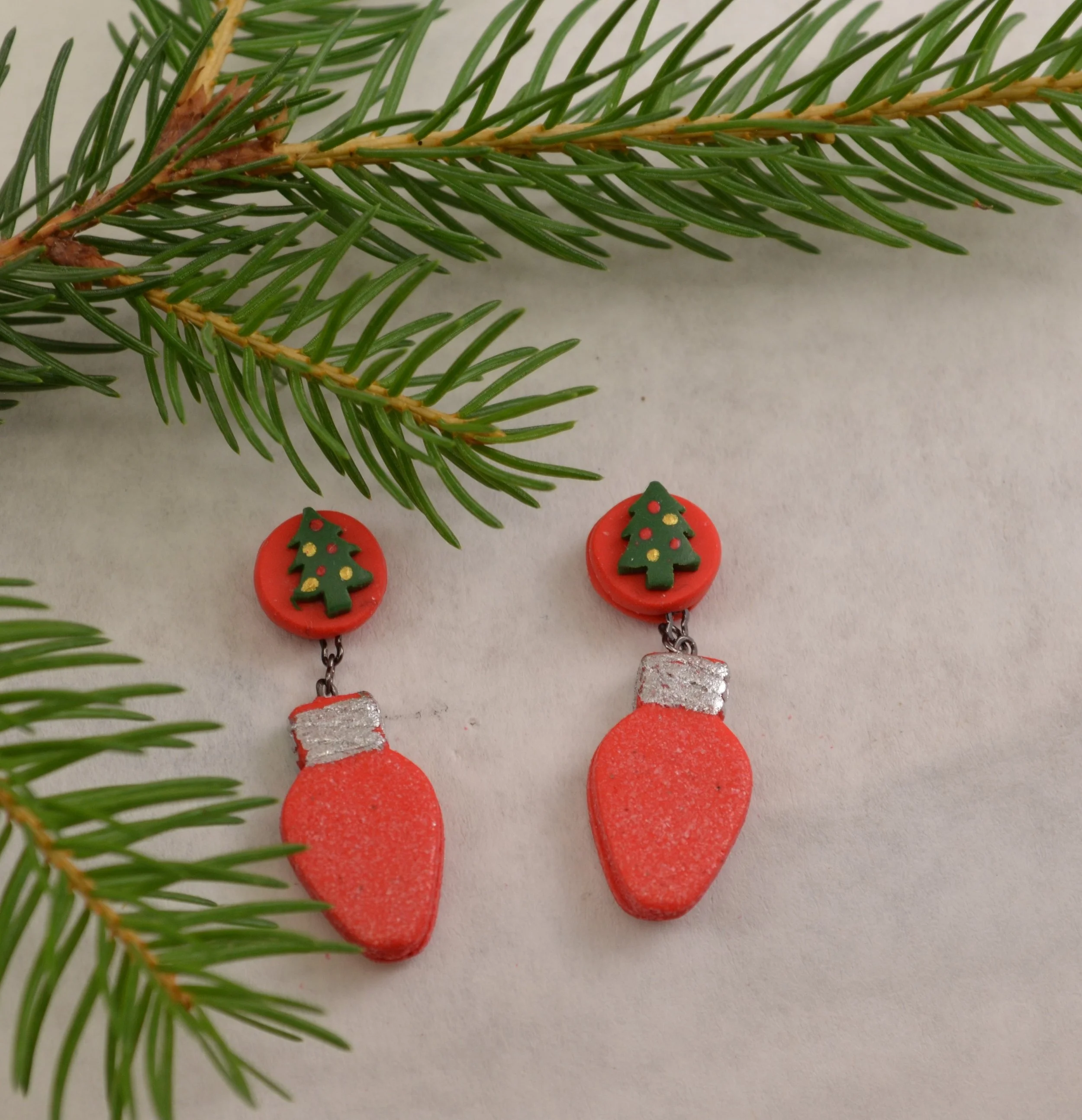 Earrings Bright Red- Tree.JPG