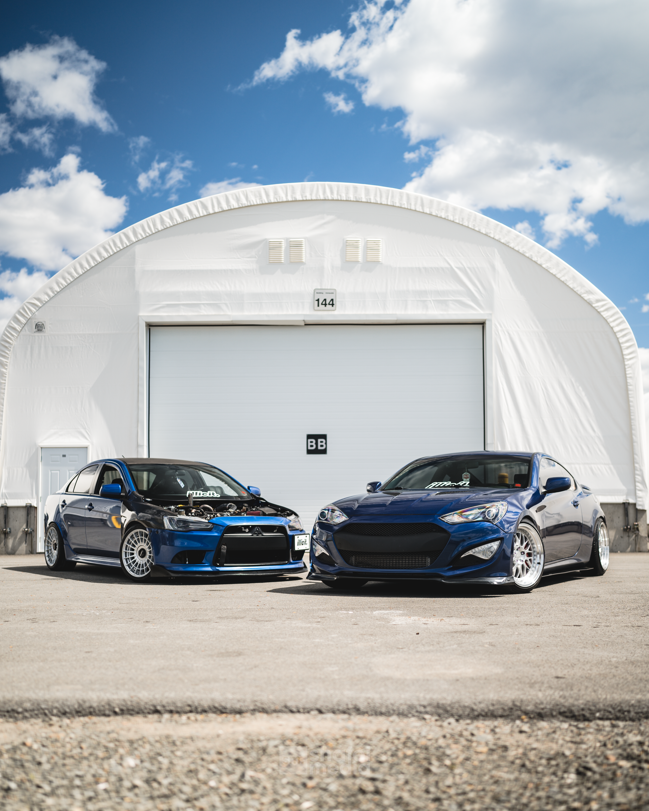 Alex’s Genesis Coupe & Tristen’s Ralliart