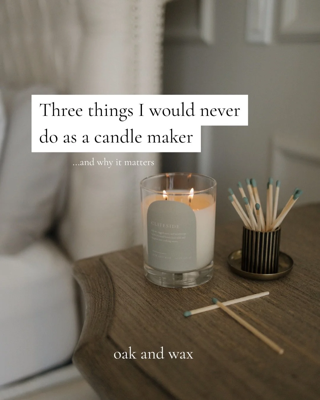 I don&rsquo;t do it all, and there&rsquo;s a reason for that. 

But when it comes to what I WILL do you can expect that I&rsquo;ll be obsessing over scent blends for an unreasonable amount of time, looking for inspiration in life&rsquo;s little momen