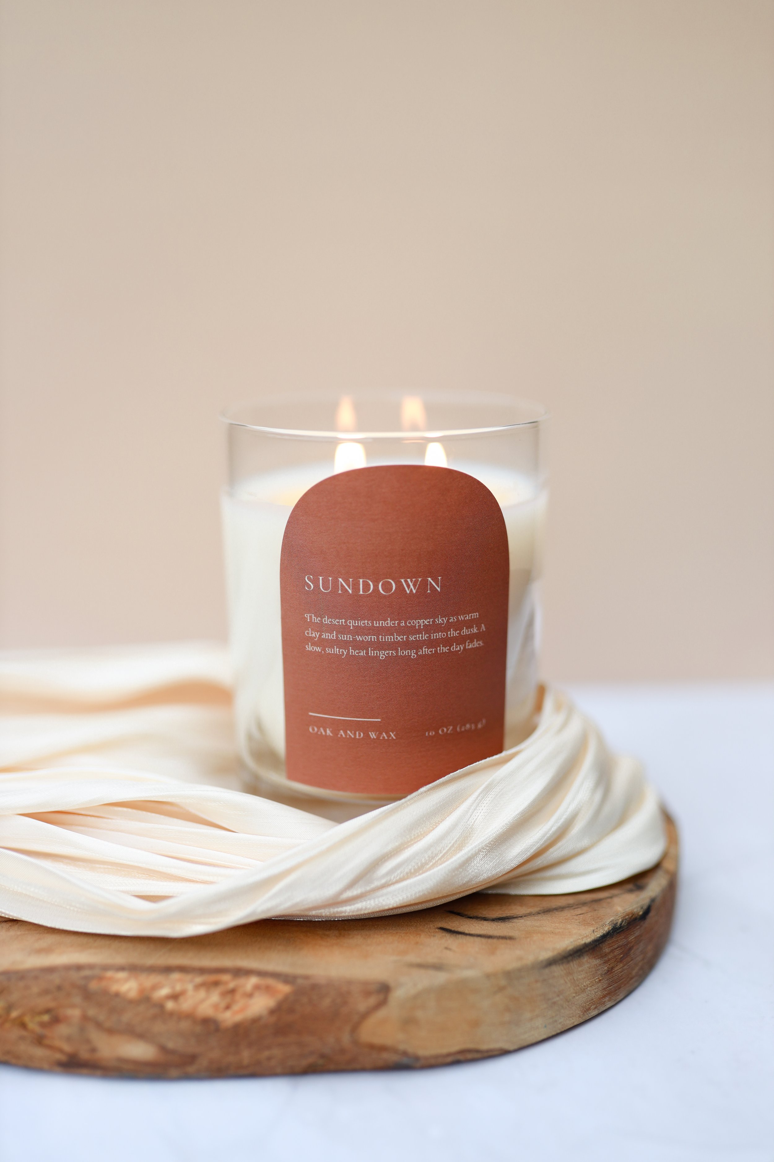 Dry earth, open land, and the fading heat of day. Sundown channels the wild west. Natural, rugged, and unmistakably bold.