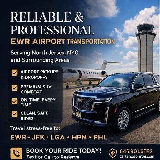 ✈️ EWR (Newark Airport)

Reliable rides to Newark Airport (EWR) witReliable rides to Newark Airport (EWR) wit#airporttransportationhout the uncertainty.

No waiting. No last-minute cancellations.
Just professional, on-time service you can count on.

