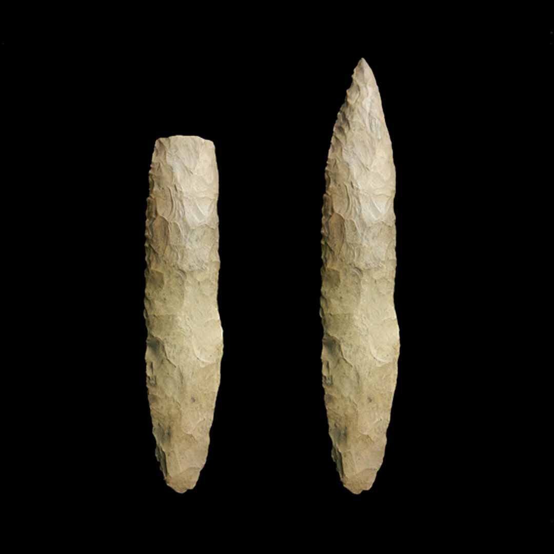 Woodland Dagger made of Dover, 9&rdquo; from western Tennessee, minor tip restoration for customer  #arrowheads #relics #artifacts #indianartifacts #nativeamerican