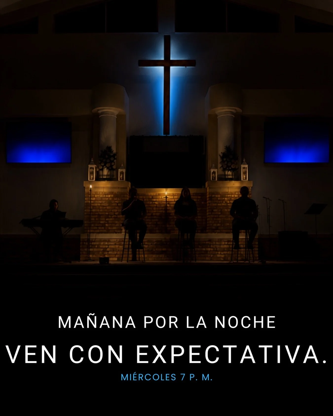 Ma&ntilde;ana por la noche nos reunimos para adorar.
Ven con expectativas. Mi&eacute;rcoles a las 7 PM Iglesia Bautista Getsemani
4755 N. FWY FORT WORTH, TX 76106