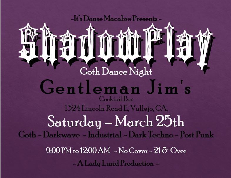GOTH NIGHT at Gentleman Jim’s