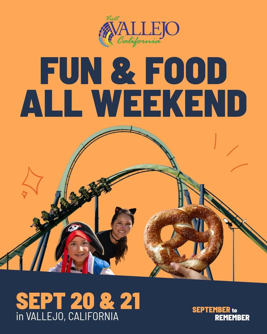 This weekend kicks off Fright Fest and the brand new kid-friendly Tricks &amp; Treats event at @sixflagsdiscoverykingdom &mdash; plus local events popping up all over Vallejo and nearby. Think hay mazes, foam pits, monster mask making, Oktoberfest be