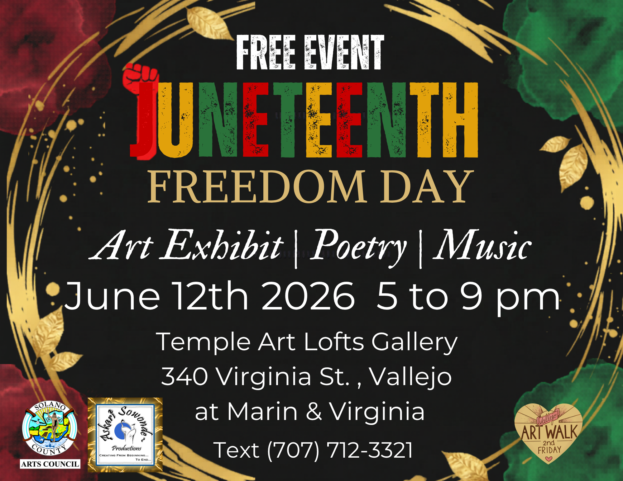 Solano Art Council: Juneteenth Celebration&nbsp; 